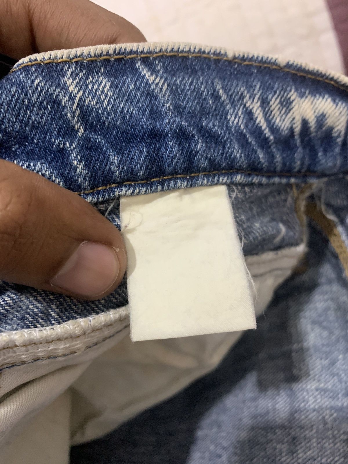 Big John × Japanese Brand SPANA BIG JOHN Vintage 80s Rare Worker Acidwash Denim Jeans Size US 36 / EU 52 - 20 Thumbnail