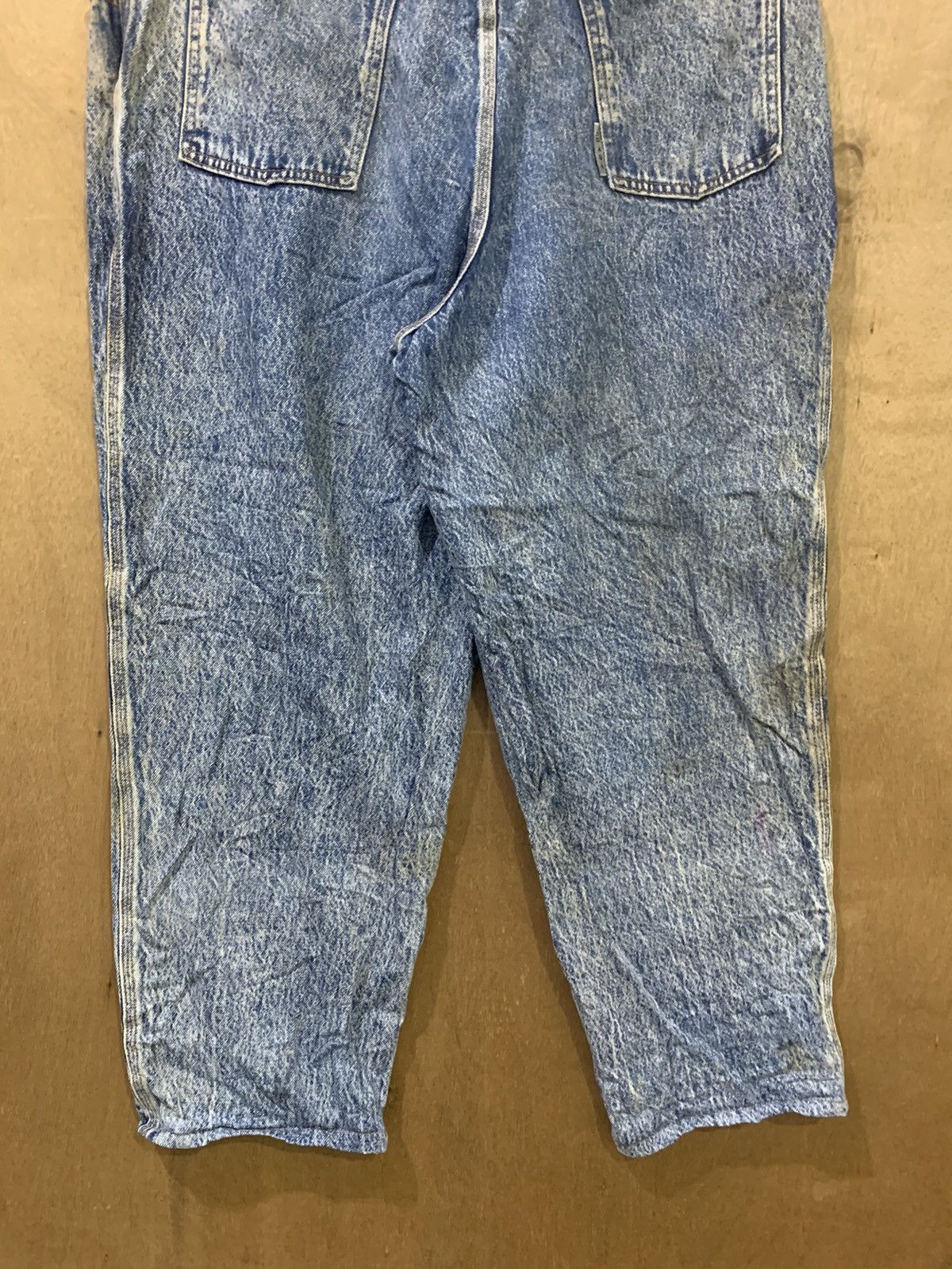 Big John × Japanese Brand SPANA BIG JOHN Vintage 80s Rare Worker Acidwash Denim Jeans Size US 36 / EU 52 - 10 Thumbnail