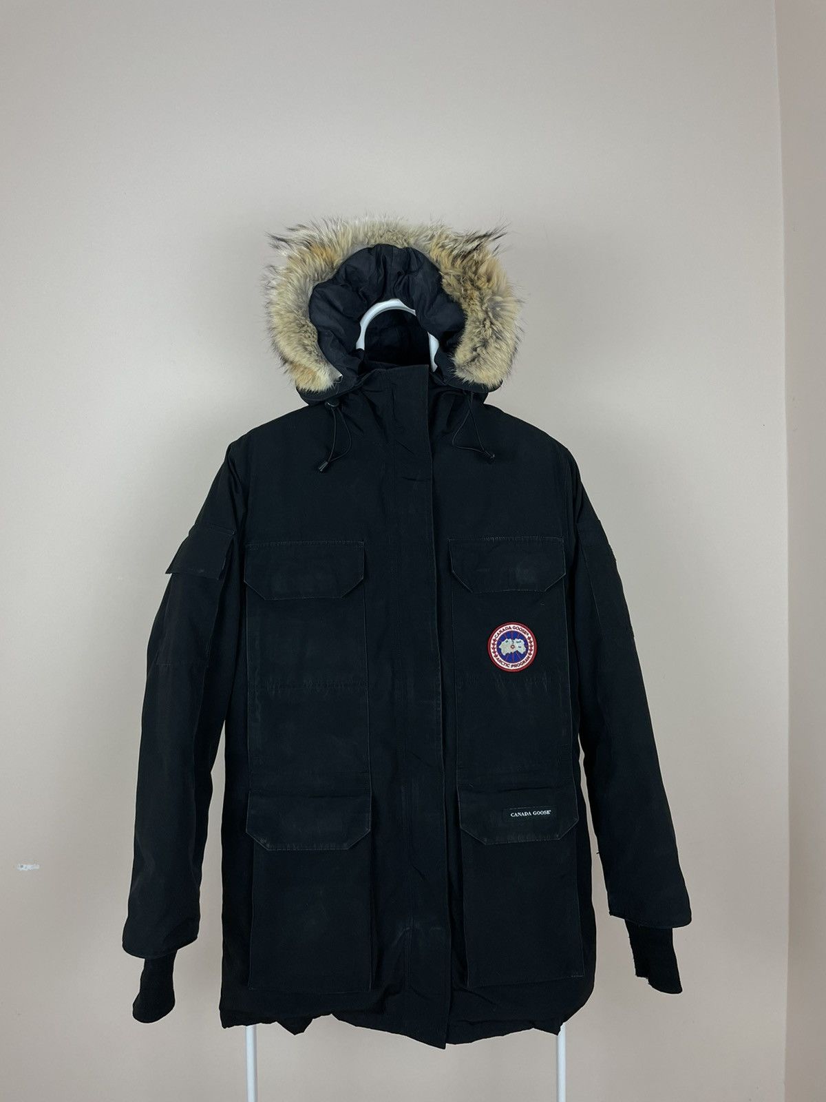 image of Canada Goose Expedition Parka Jacket in Black, Women's (Size Small)