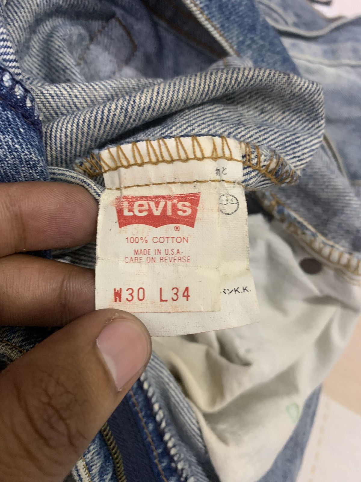 Levi's × Levi's Vintage Clothing × Vintage LEVI'S 510-0217 30x34 USA Vintage 90s Workwear Denim Jeans Size US 29 - 20 Thumbnail