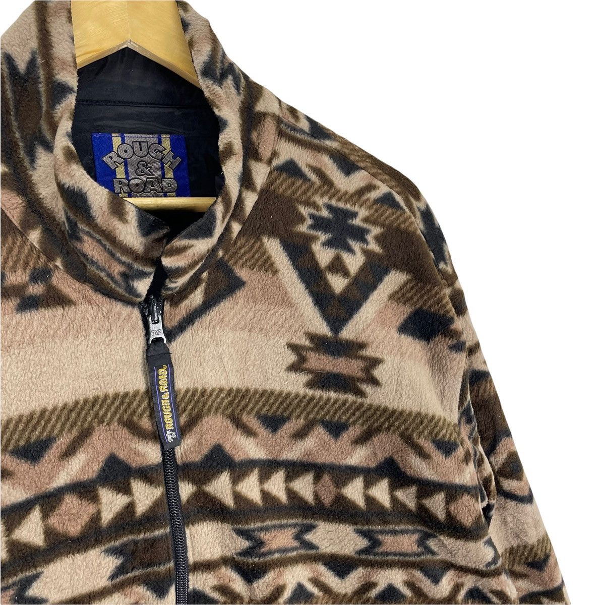 Japanese Brand × Native ☀️ROUGH ROAD NATIVE ART FLEECE ZIPPER JACKET Size US L / EU 52-54 / 3 - 4 Thumbnail