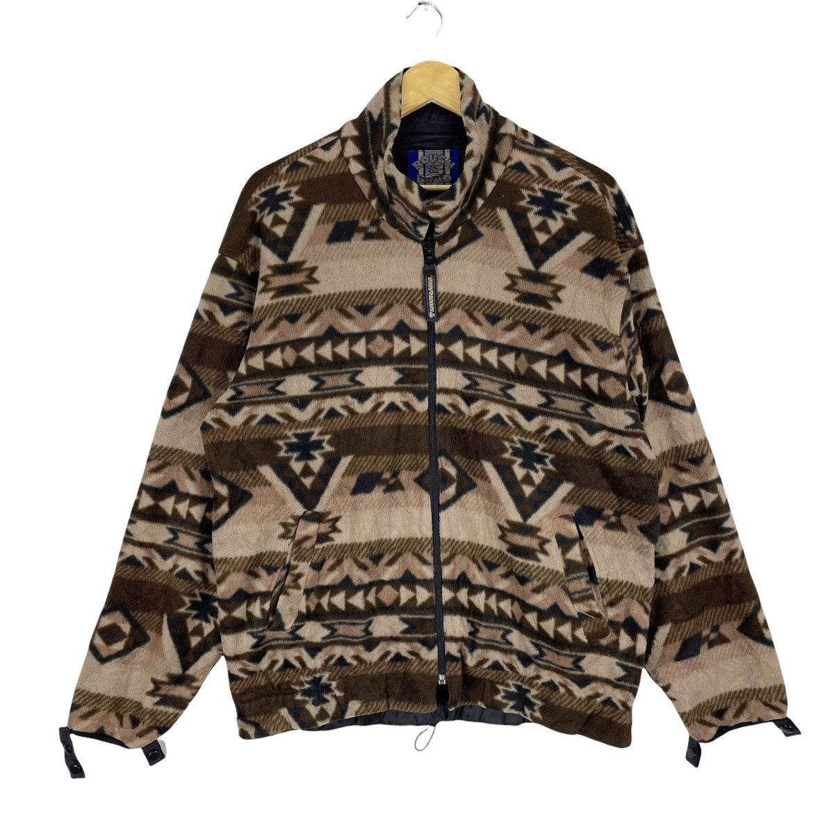 Japanese Brand × Native ☀️ROUGH ROAD NATIVE ART FLEECE ZIPPER JACKET Size US L / EU 52-54 / 3 - 1 Thumbnail