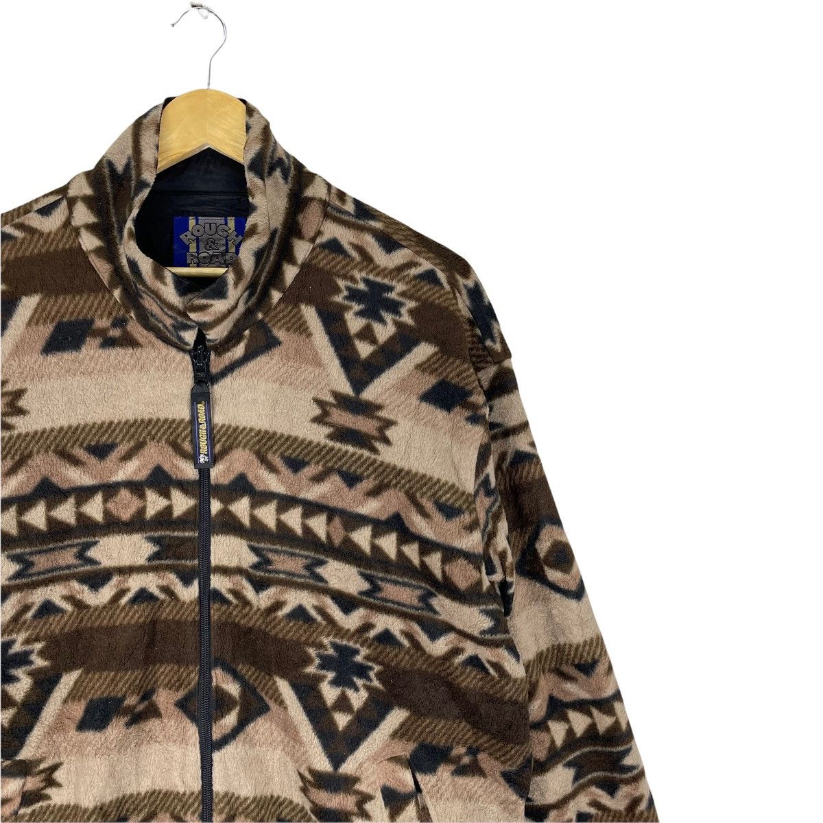Japanese Brand × Native ☀️ROUGH ROAD NATIVE ART FLEECE ZIPPER JACKET Size US L / EU 52-54 / 3 - 3 Thumbnail