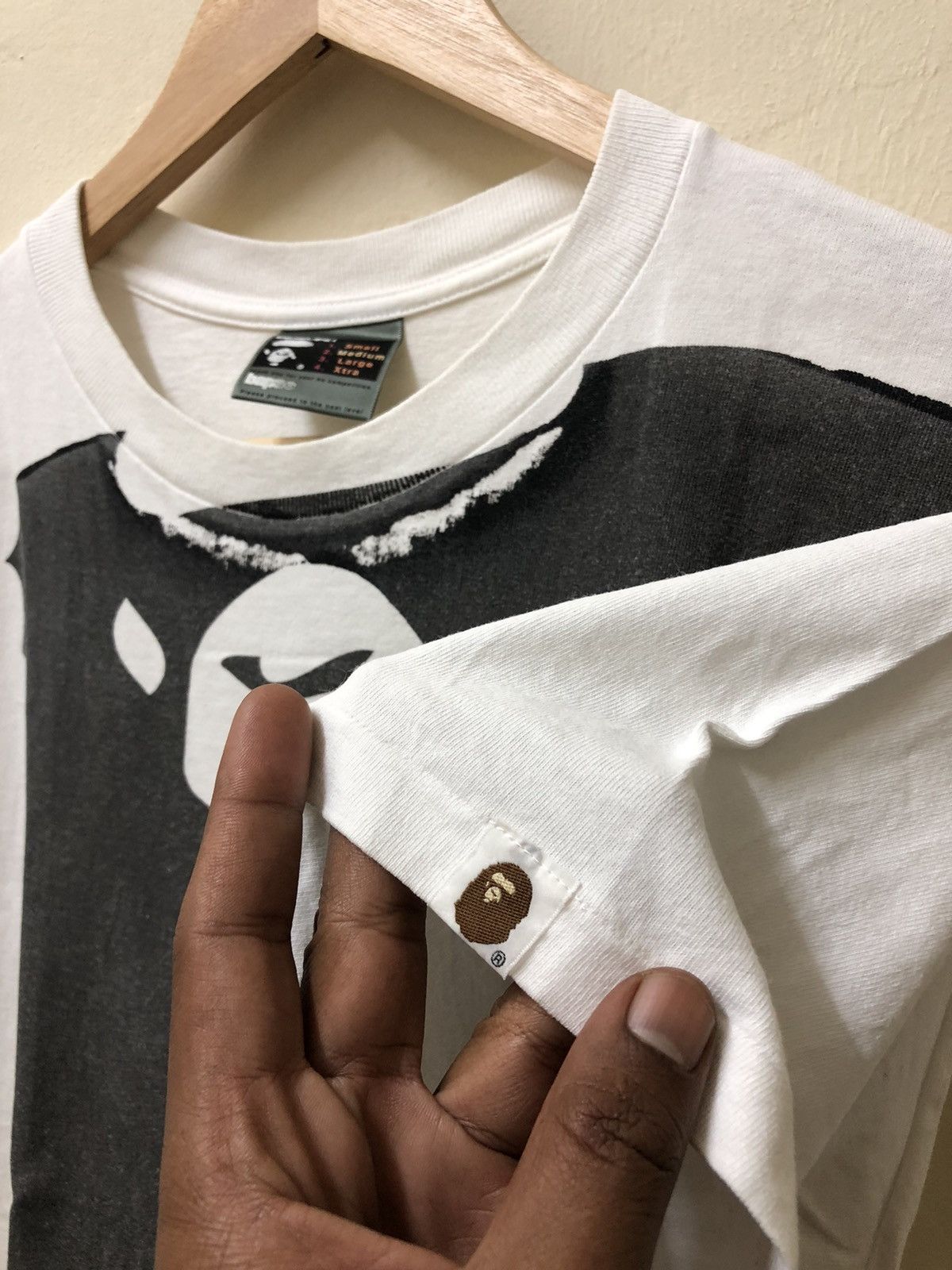 Bape BAPE EXCLUSIVE HANDPRINT BIG APE HEAD TEE Size US M / EU 48-50 / 2 - 6 Thumbnail