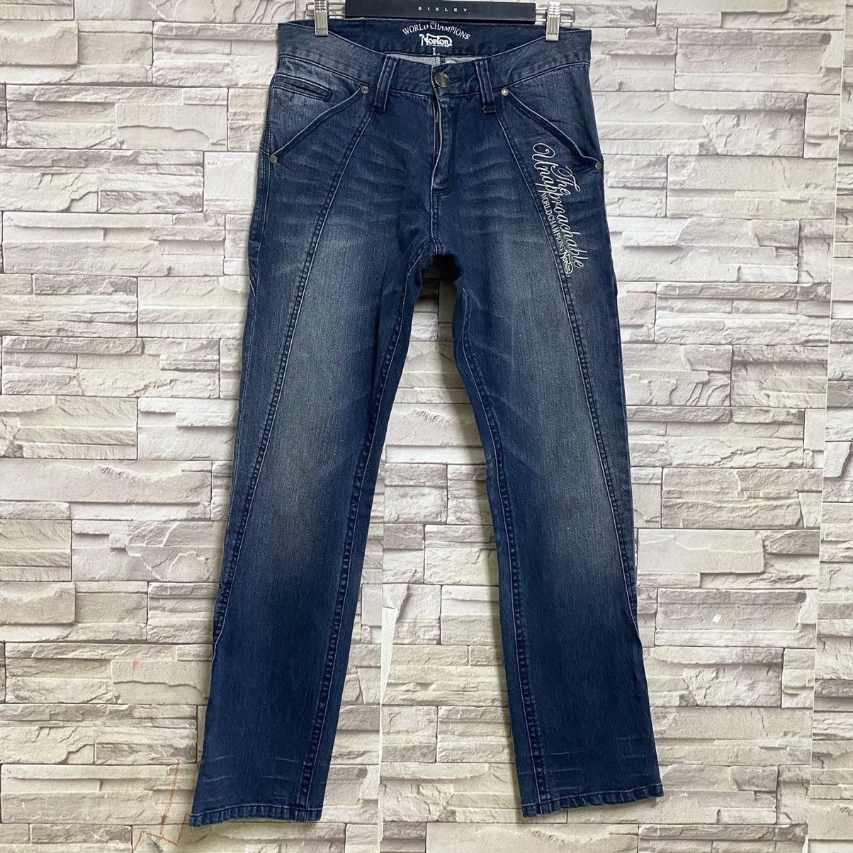 Norton Norton Denim Jeans Spellout Size US 32 / EU 48 - 3 Thumbnail