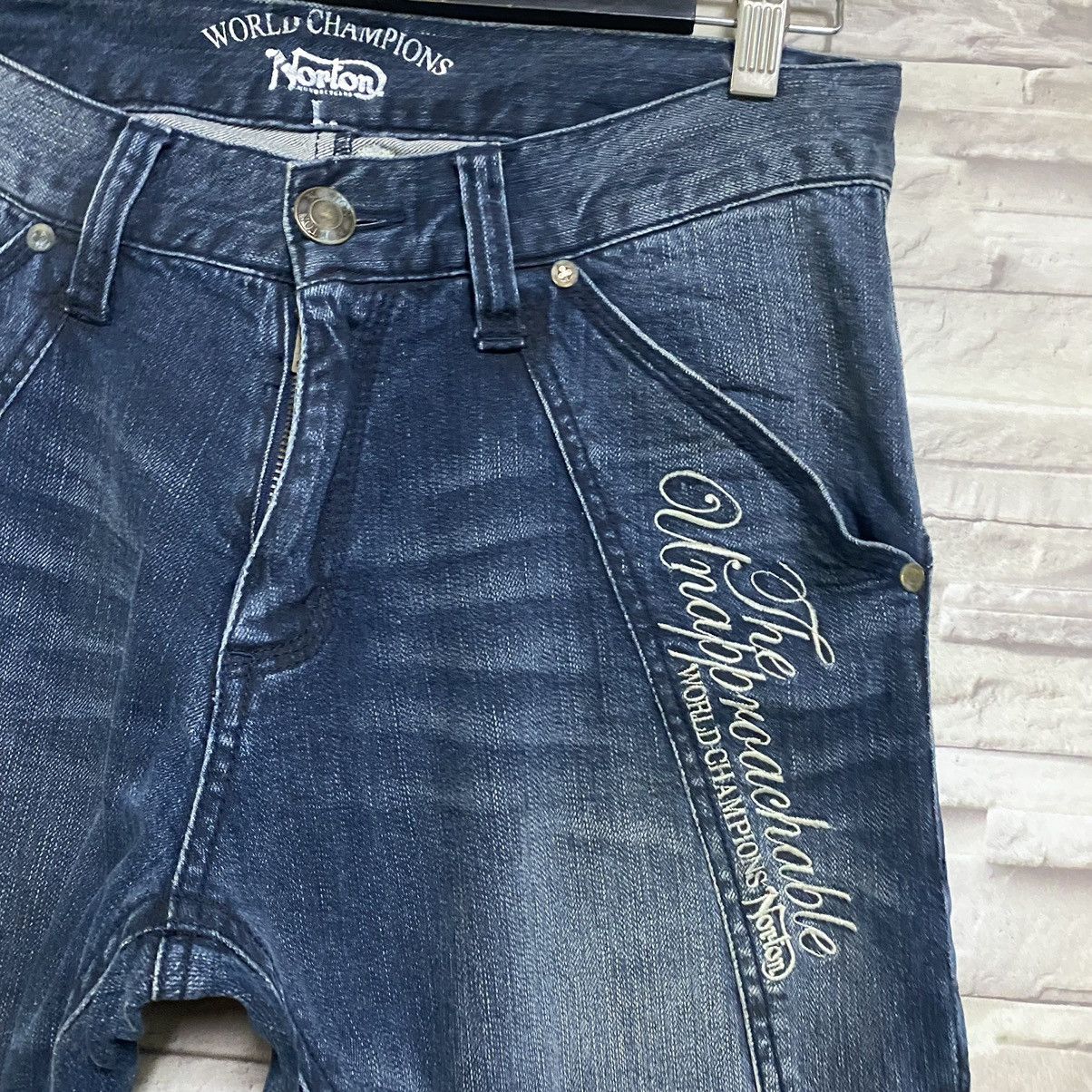 Norton Norton Denim Jeans Spellout Size US 32 / EU 48 - 7 Thumbnail