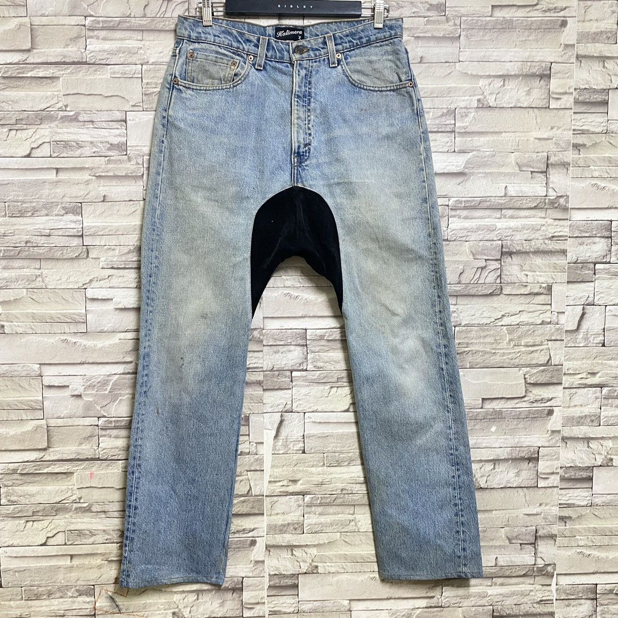 Japanese Brand Rebuild By KALIMERA Levis Denim Drop Crotch Jeans Size US 33 - 3 Thumbnail
