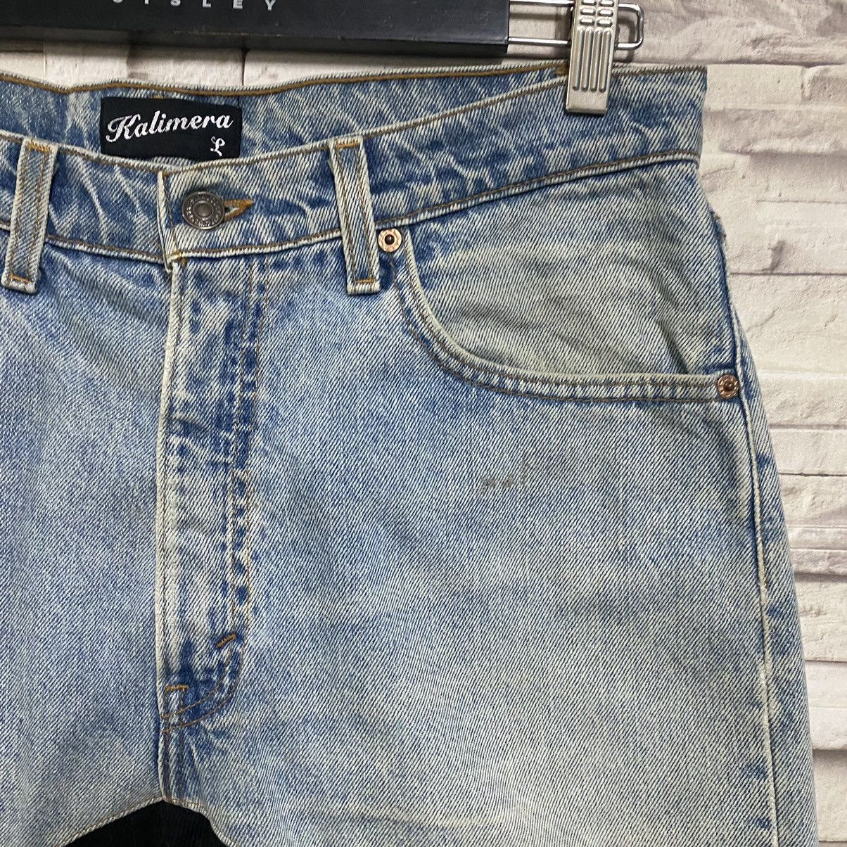 Japanese Brand Rebuild By KALIMERA Levis Denim Drop Crotch Jeans Size US 33 - 7 Thumbnail