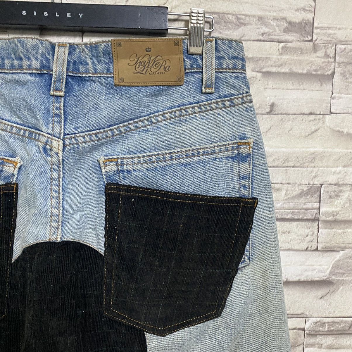Japanese Brand Rebuild By KALIMERA Levis Denim Drop Crotch Jeans Size US 33 - 14 Thumbnail