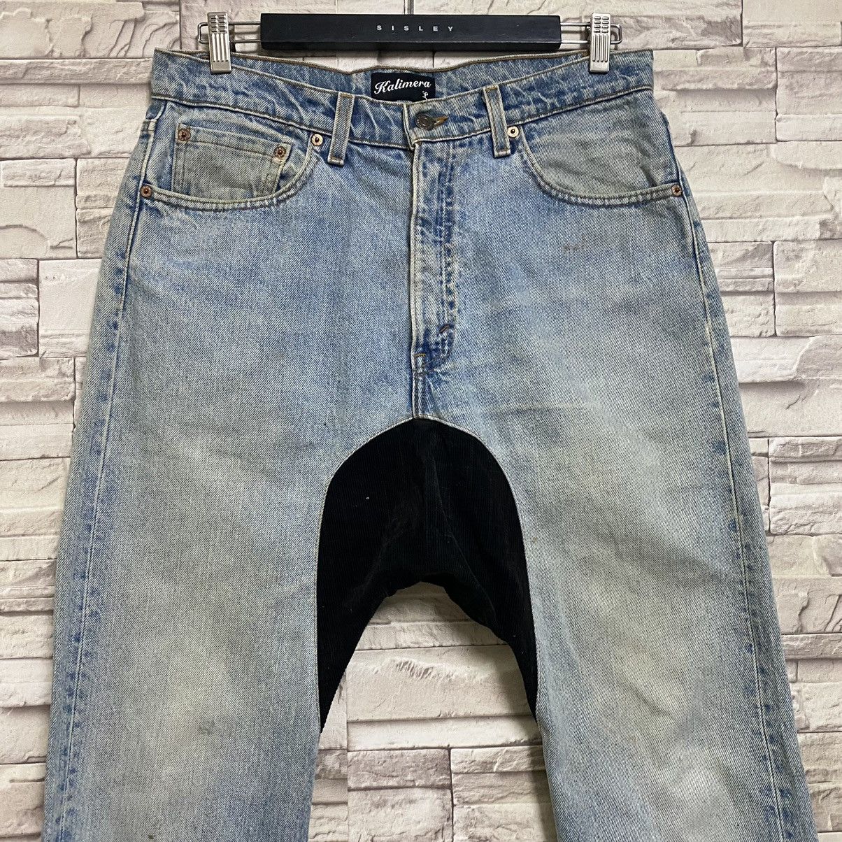 Japanese Brand Rebuild By KALIMERA Levis Denim Drop Crotch Jeans Size US 33 - 4 Thumbnail