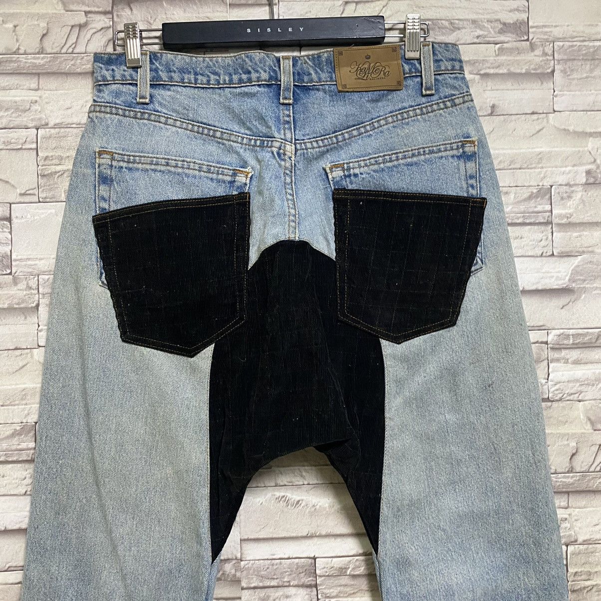 Japanese Brand Rebuild By KALIMERA Levis Denim Drop Crotch Jeans Size US 33 - 10 Thumbnail