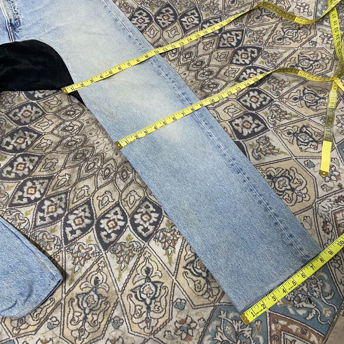 Japanese Brand Rebuild By KALIMERA Levis Denim Drop Crotch Jeans Size US 33 - 23 Thumbnail