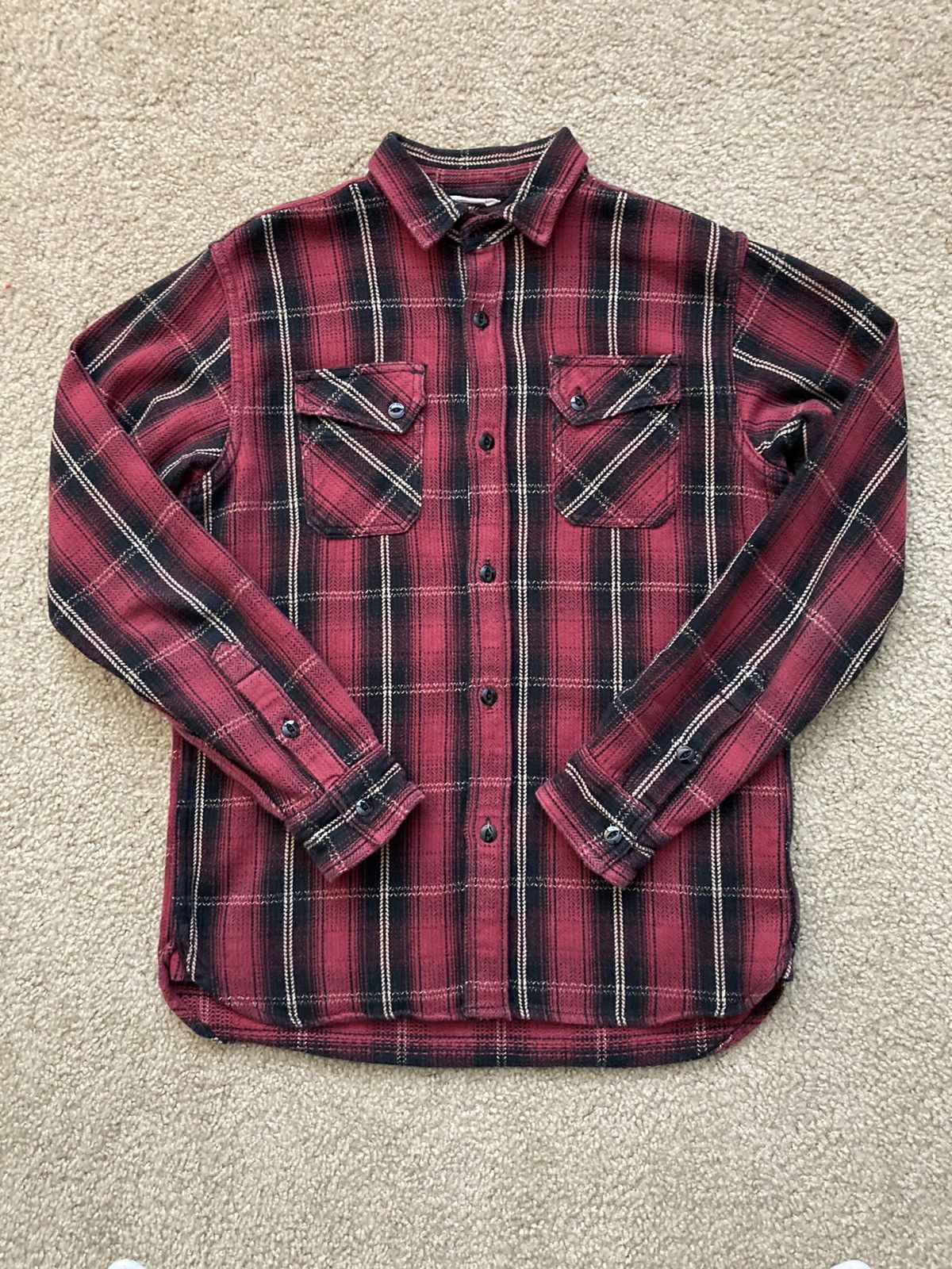 Red Crosscut Heavy Flannel