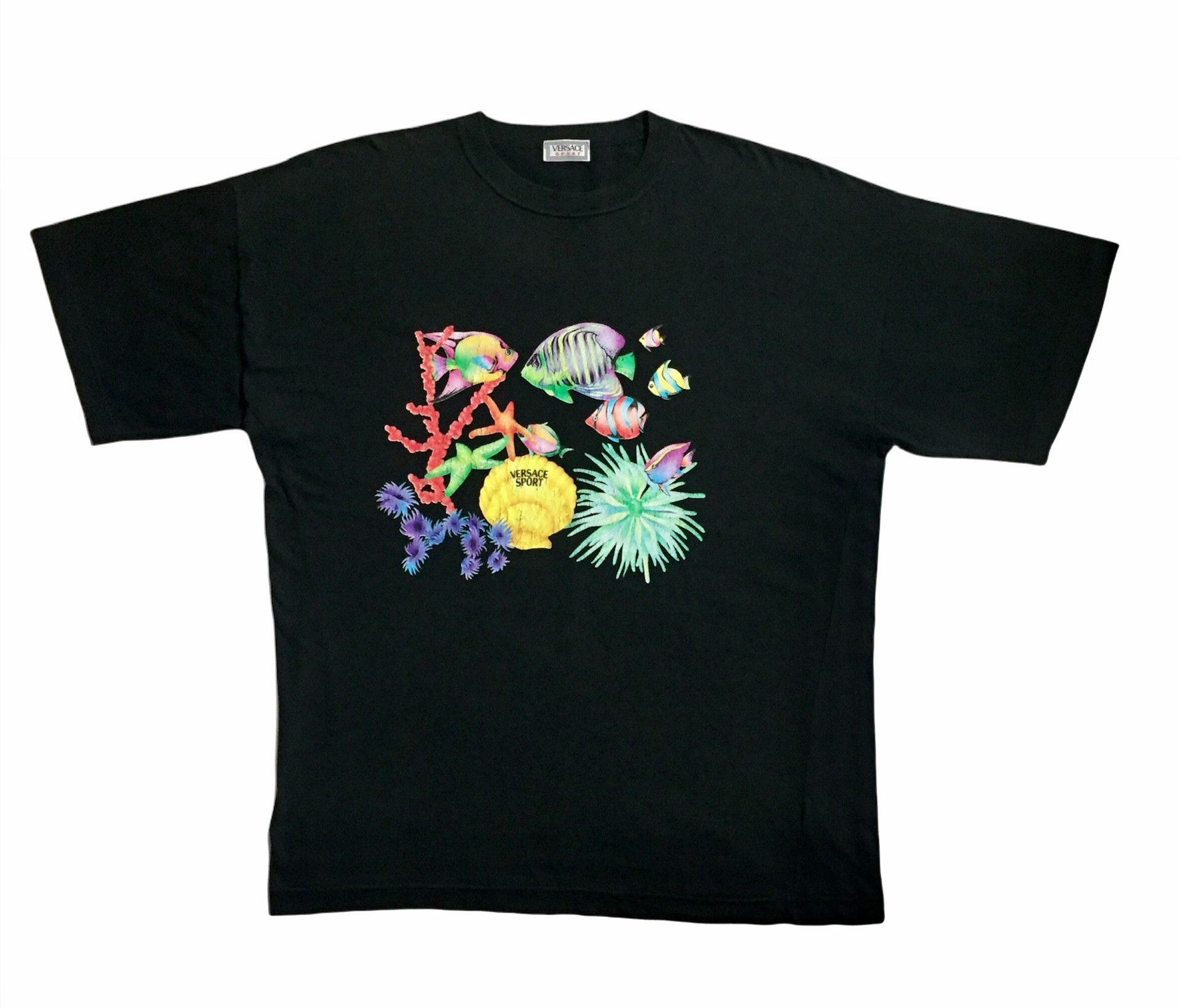 VINTAGE VERSACE SPORT ITALIAN LUXURY BRAND TSHIRT