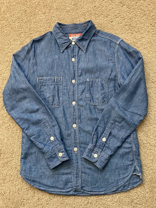 Ues Clothing Mfg. Co. Chambray Shirt Size US L / EU 52-54 / 3 - 1 Preview