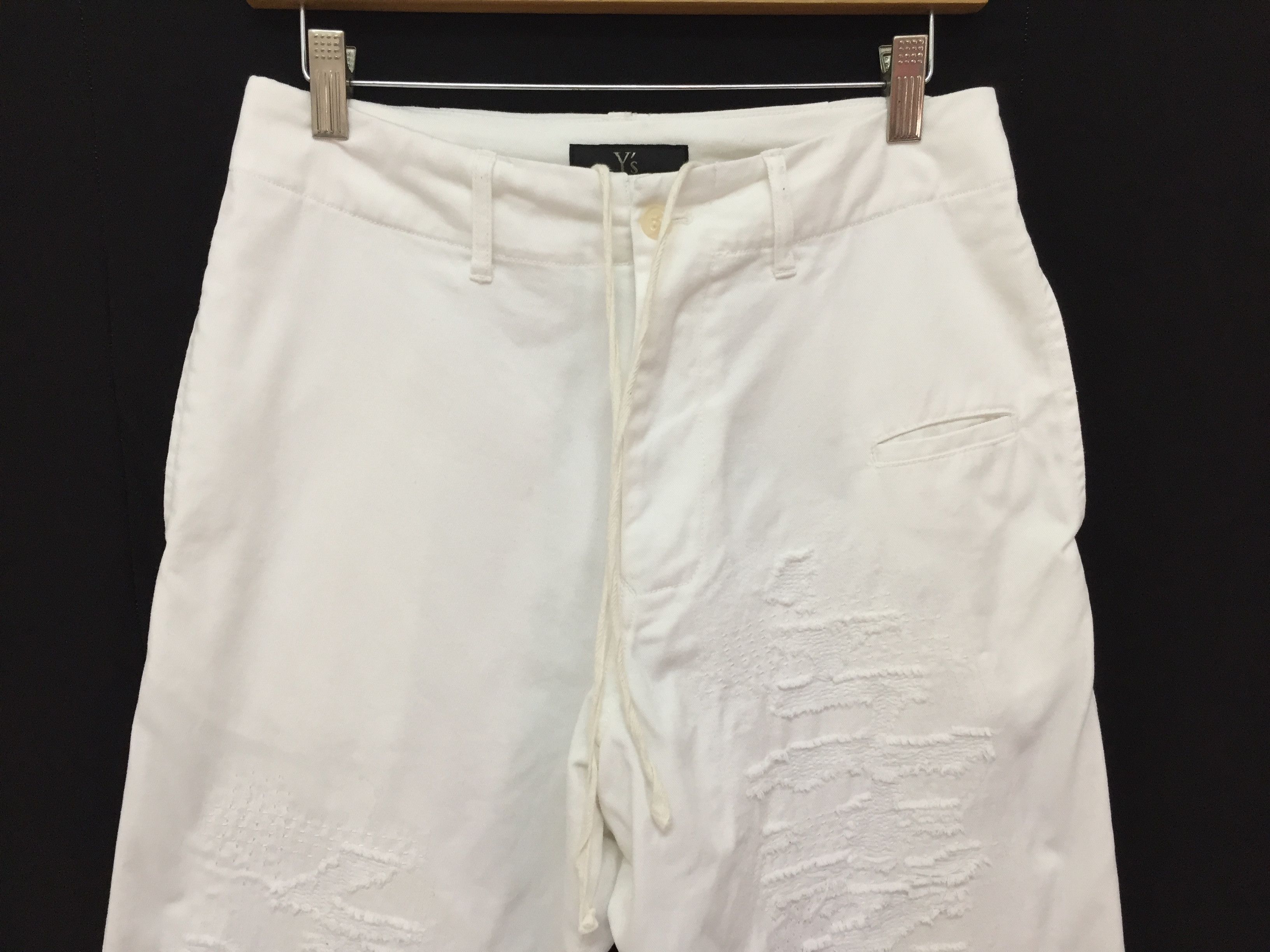 Yohji Yamamoto YS distressed repair cargos pants Size 28" / US 6 / IT 42 - 2 Thumbnail
