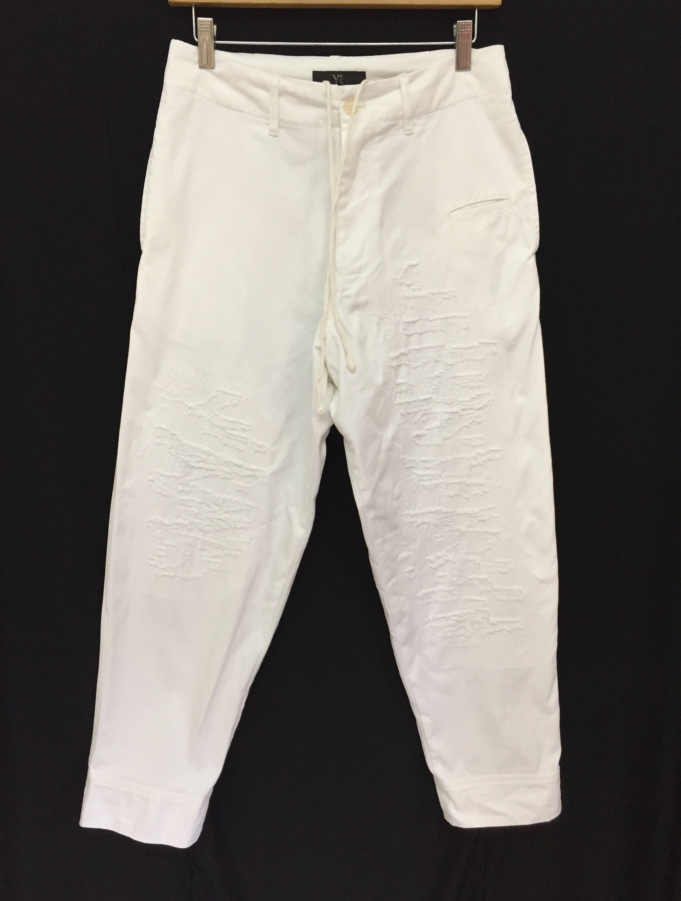 Yohji Yamamoto YS distressed repair cargos pants Size 28" / US 6 / IT 42 - 1 Thumbnail
