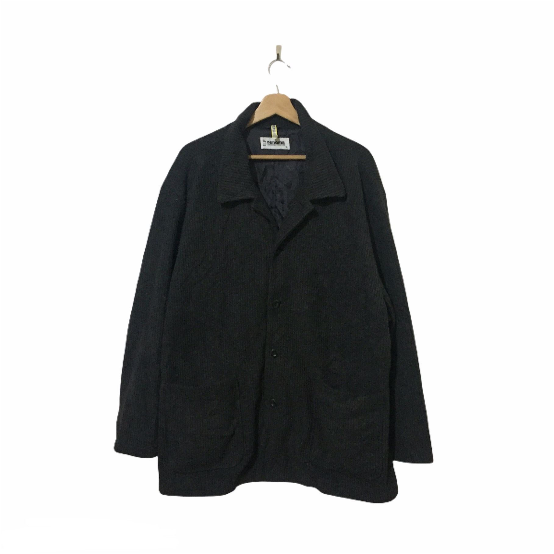Japanese Brand × Renoma × Vintage Vintage 90’s Up Renoma Wool Button Long sleeve Size US XXL / EU 58 / 5 - 1 Thumbnail