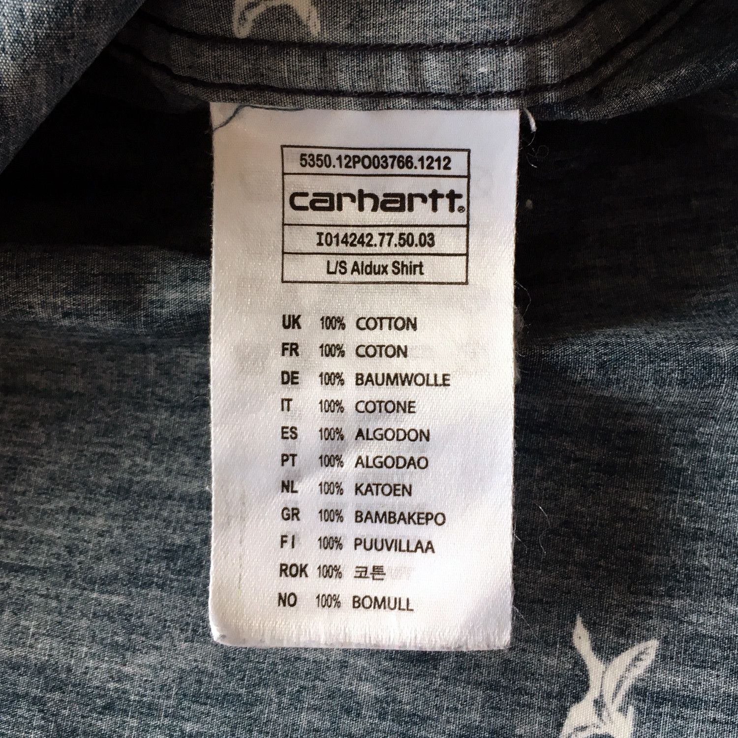 Carhartt Wip Long Sleeve Aldux Oxford Shirt - Federal Size US L / EU 52-54 / 3 - 6 Thumbnail