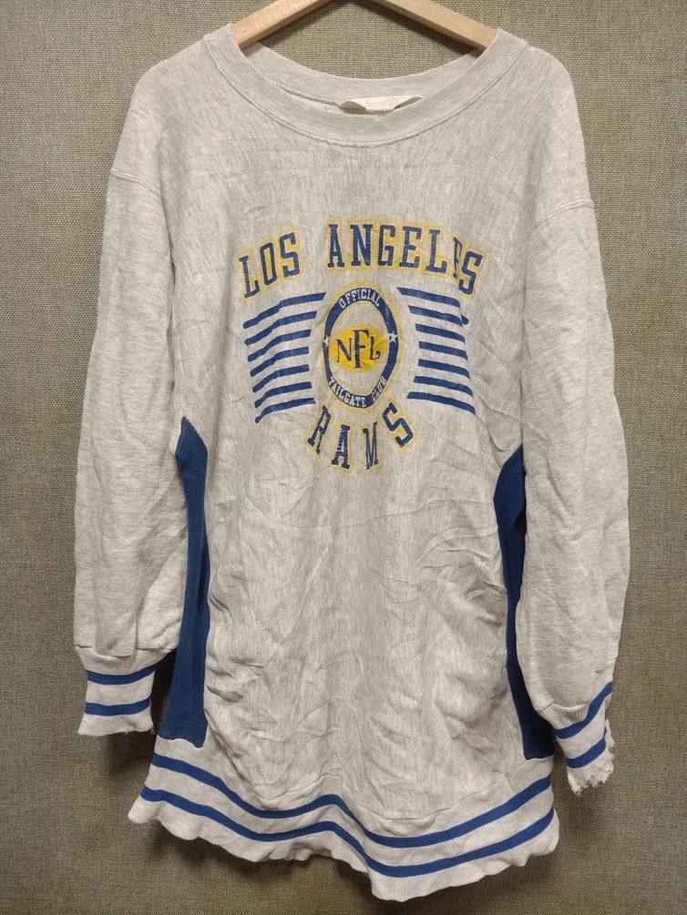 NFL × Vintage Vintage 90s sweatshirt nfl los angeles rams distressed Size US L / EU 52-54 / 3 - 1 Thumbnail