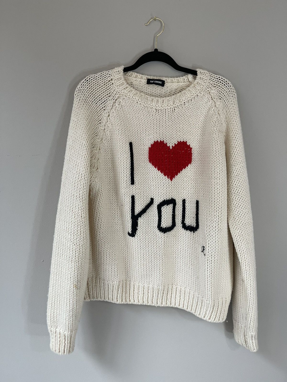 Raf Simons Raf Simons I Love You Sweater | Grailed