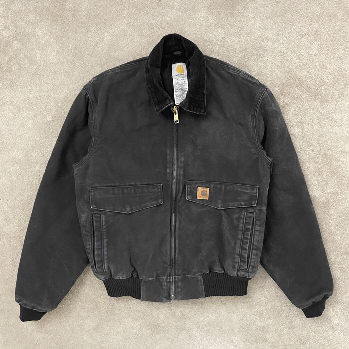 Carhartt Carhartt J165 Quilted Flannel-Lined Sandstone Bomber Jacket ...