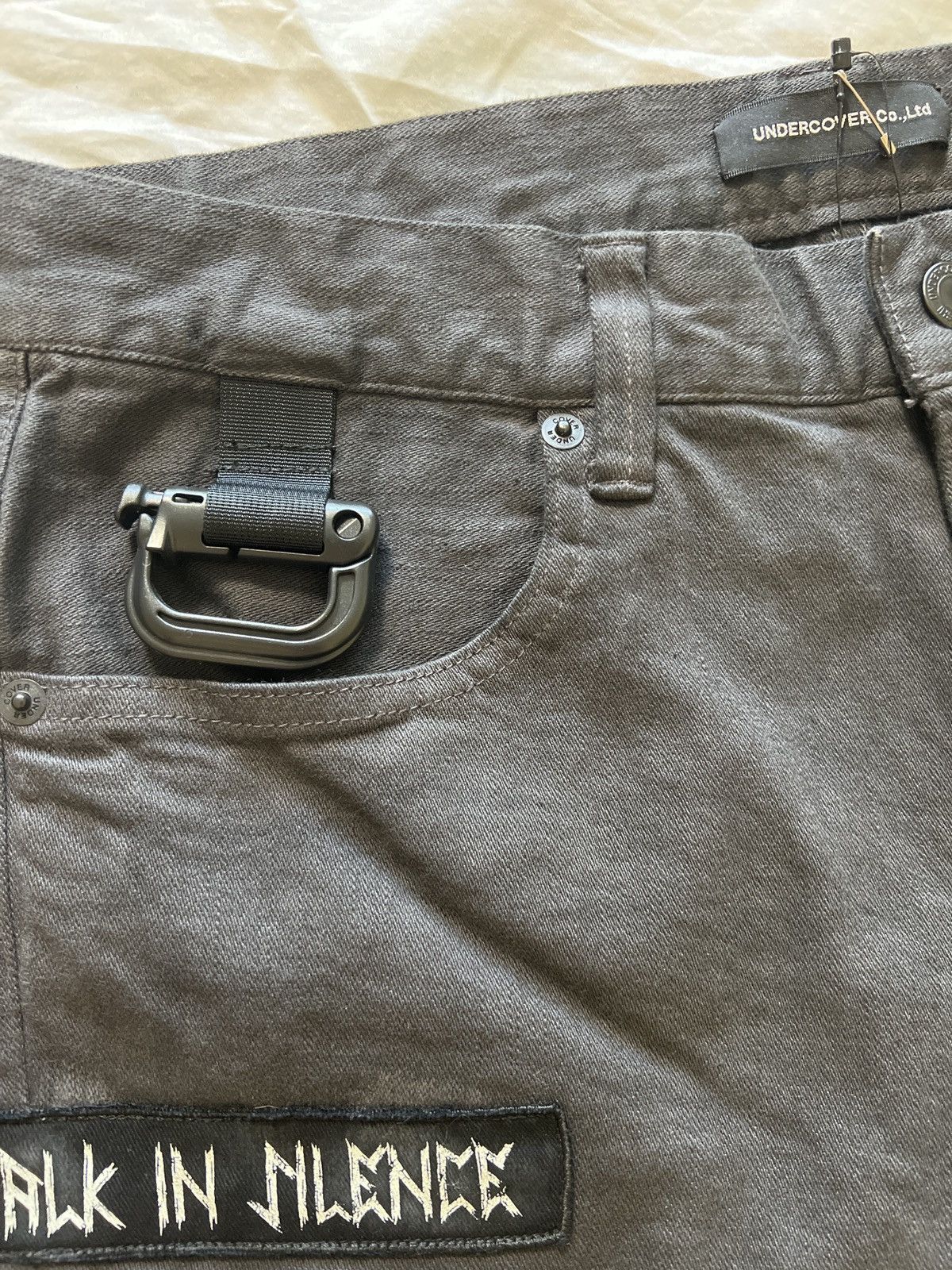 Jun Takahashi × Undercover Undercover SS18 Charcoal Patchwork Skinny Denim Size US 30 / EU 46 - 7 Thumbnail