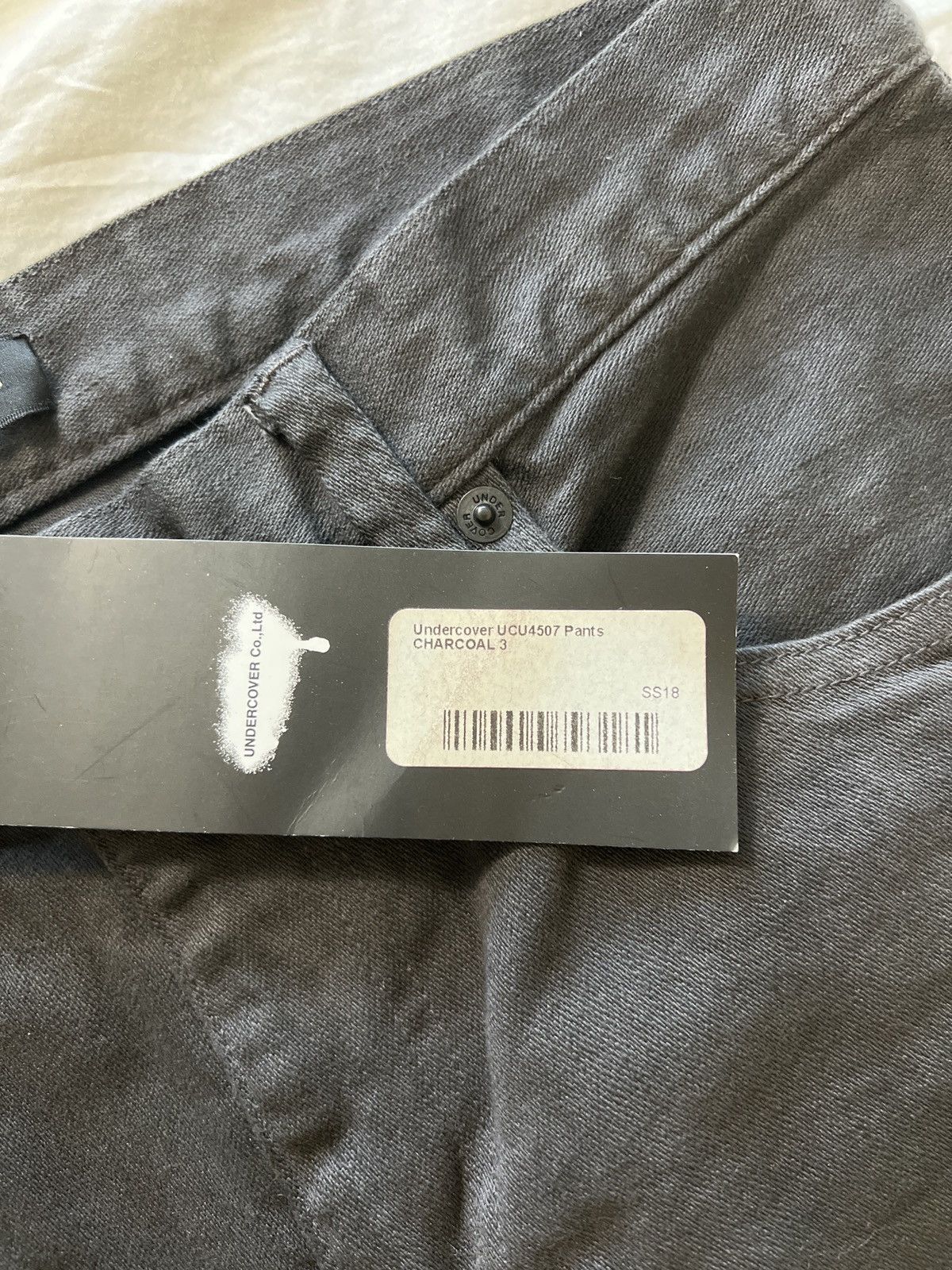 Jun Takahashi × Undercover Undercover SS18 Charcoal Patchwork Skinny Denim Size US 30 / EU 46 - 9 Thumbnail