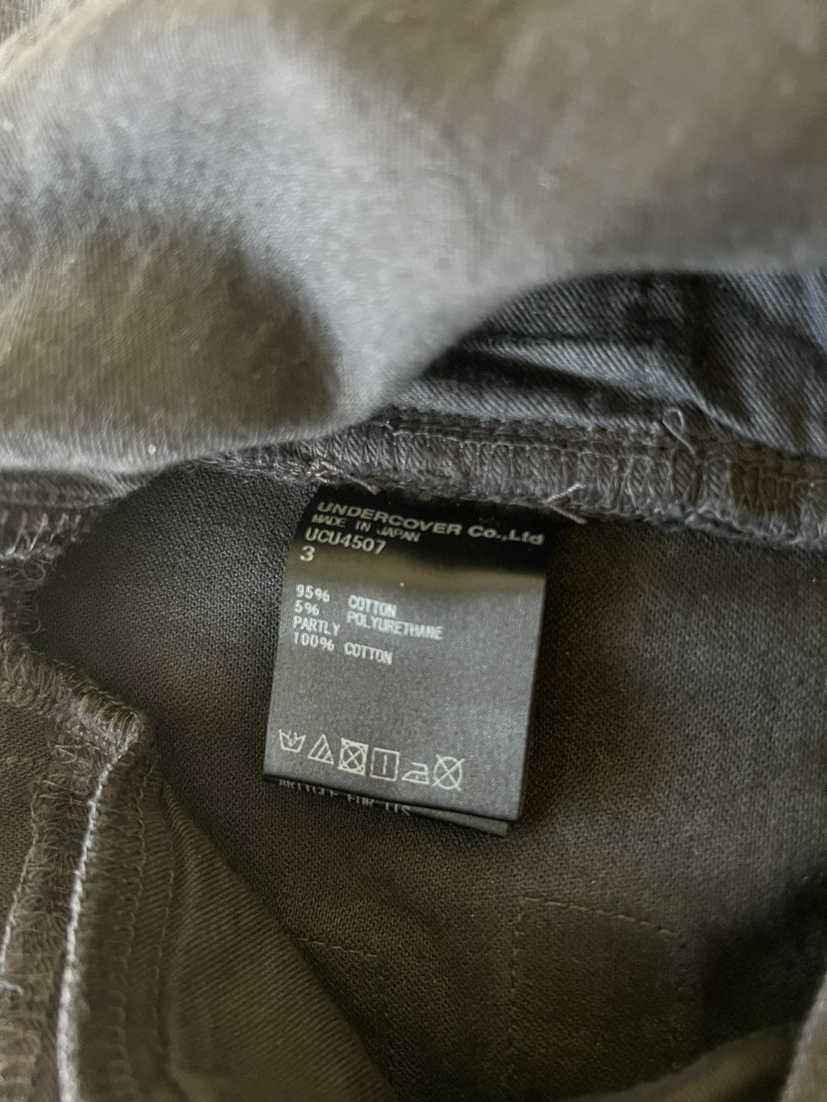 Jun Takahashi × Undercover Undercover SS18 Charcoal Patchwork Skinny Denim Size US 30 / EU 46 - 10 Thumbnail