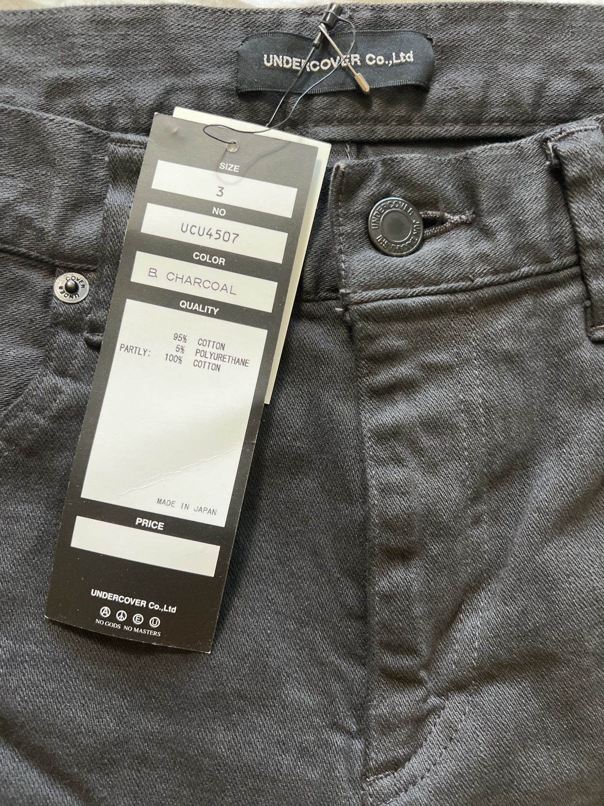 Jun Takahashi × Undercover Undercover SS18 Charcoal Patchwork Skinny Denim Size US 30 / EU 46 - 8 Thumbnail
