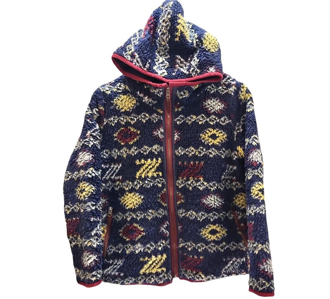 Big John 💥VINTAGE BIG JOHN INTERNATIONAL NANEA SHERPA HOODIE NAVAJO Size US S / EU 44-46 / 1 - 4 Thumbnail