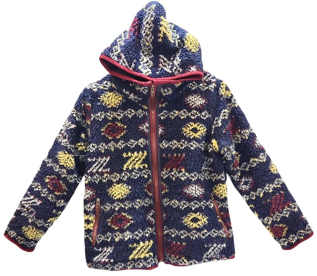 Big John 💥VINTAGE BIG JOHN INTERNATIONAL NANEA SHERPA HOODIE NAVAJO Size US S / EU 44-46 / 1 - 1 Thumbnail