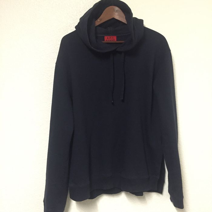 A.P.C. Navy Hooded Pullover (PICS!) Size US L / EU 52-54 / 3 - 1 Preview