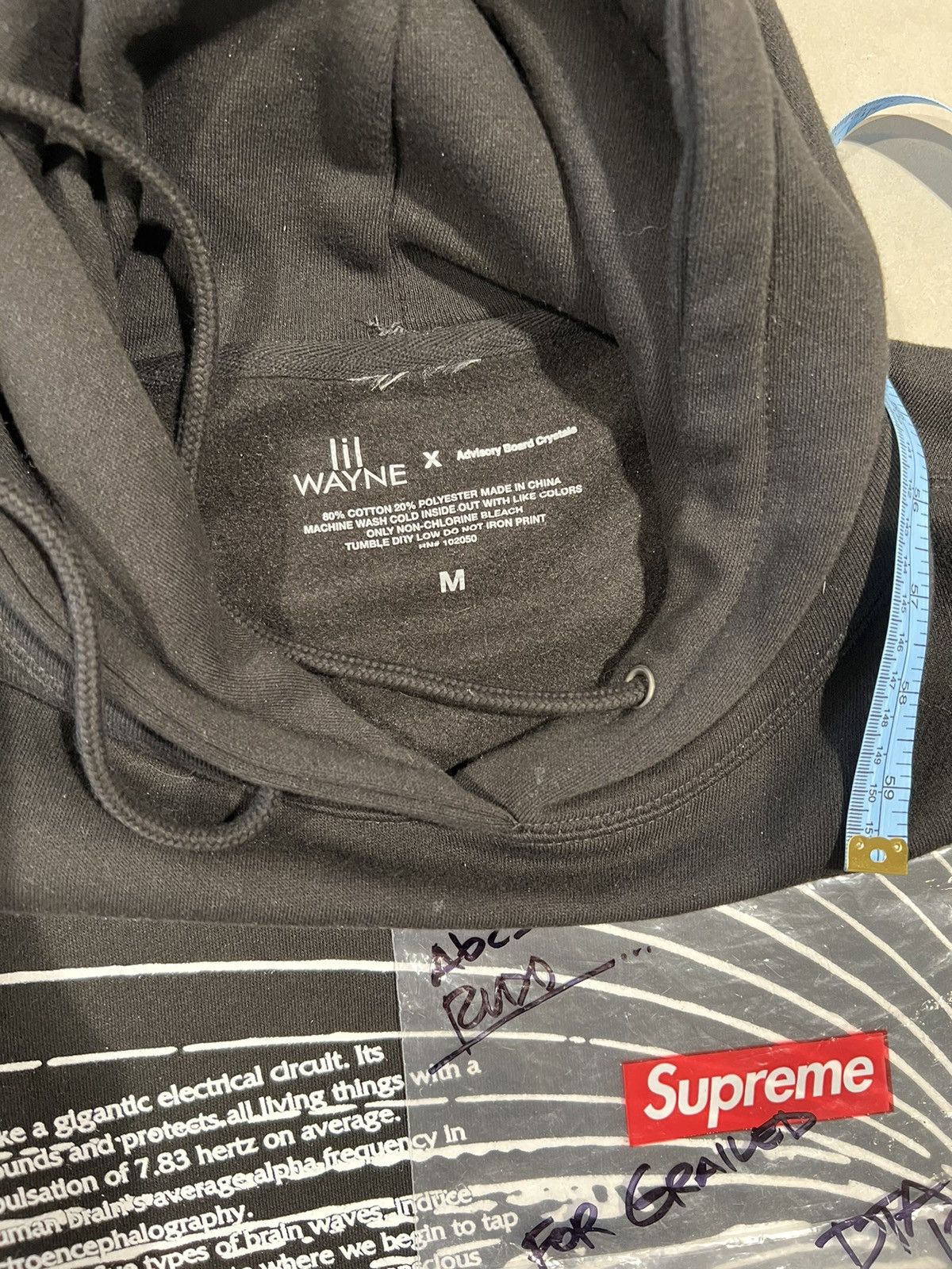 Advisory Board Crystals × Lil Wayne Abc. x Lil Wayne Carter V Hoodie M Secret Stash Pocket Size US M / EU 48-50 / 2 - 5 Thumbnail
