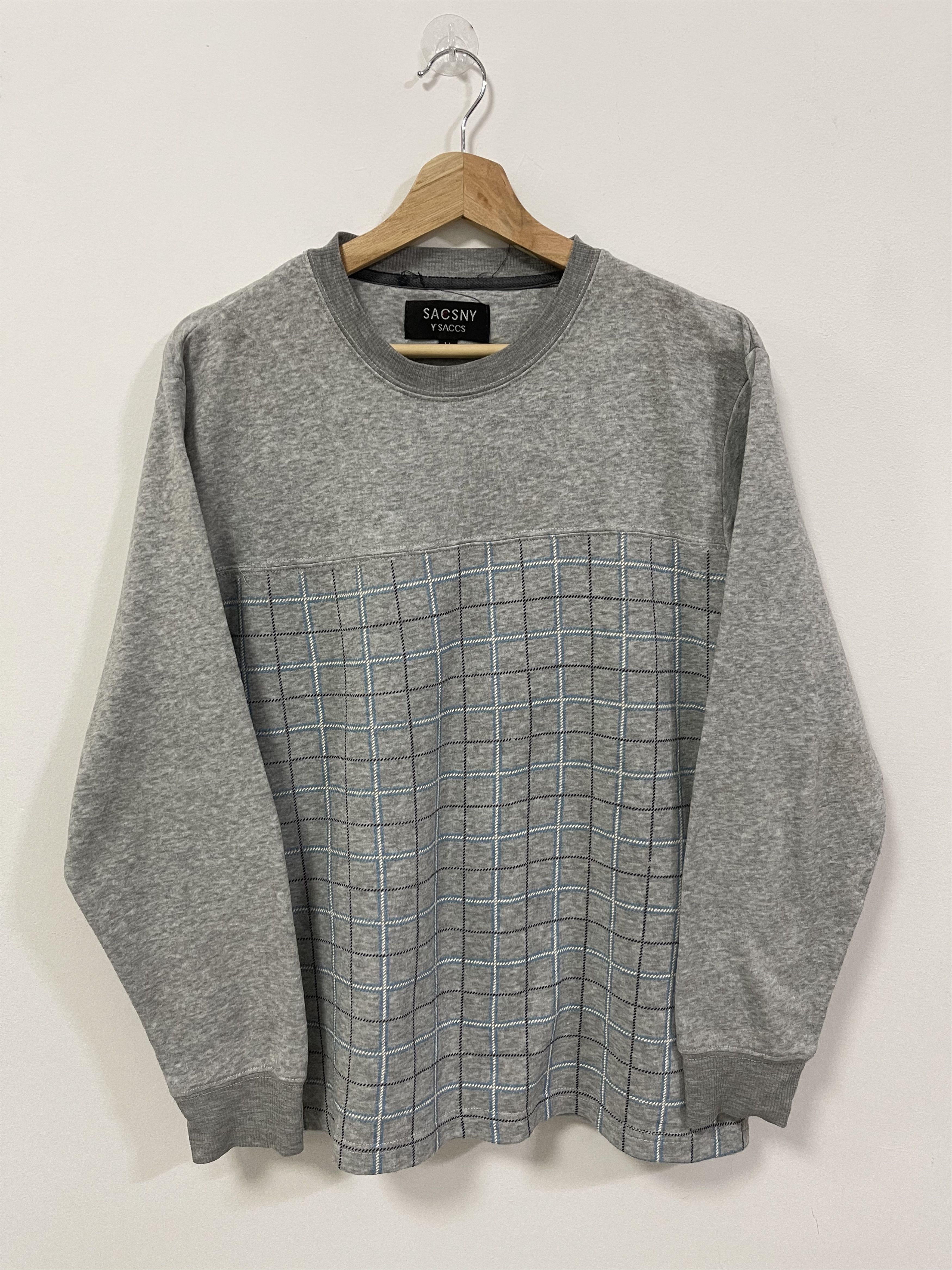 Vintage × Y's × Yohji Yamamoto Designer Sacsny Y’sccs Art Design Sweatshirt Size US S / EU 44-46 / 1 - 1 Thumbnail