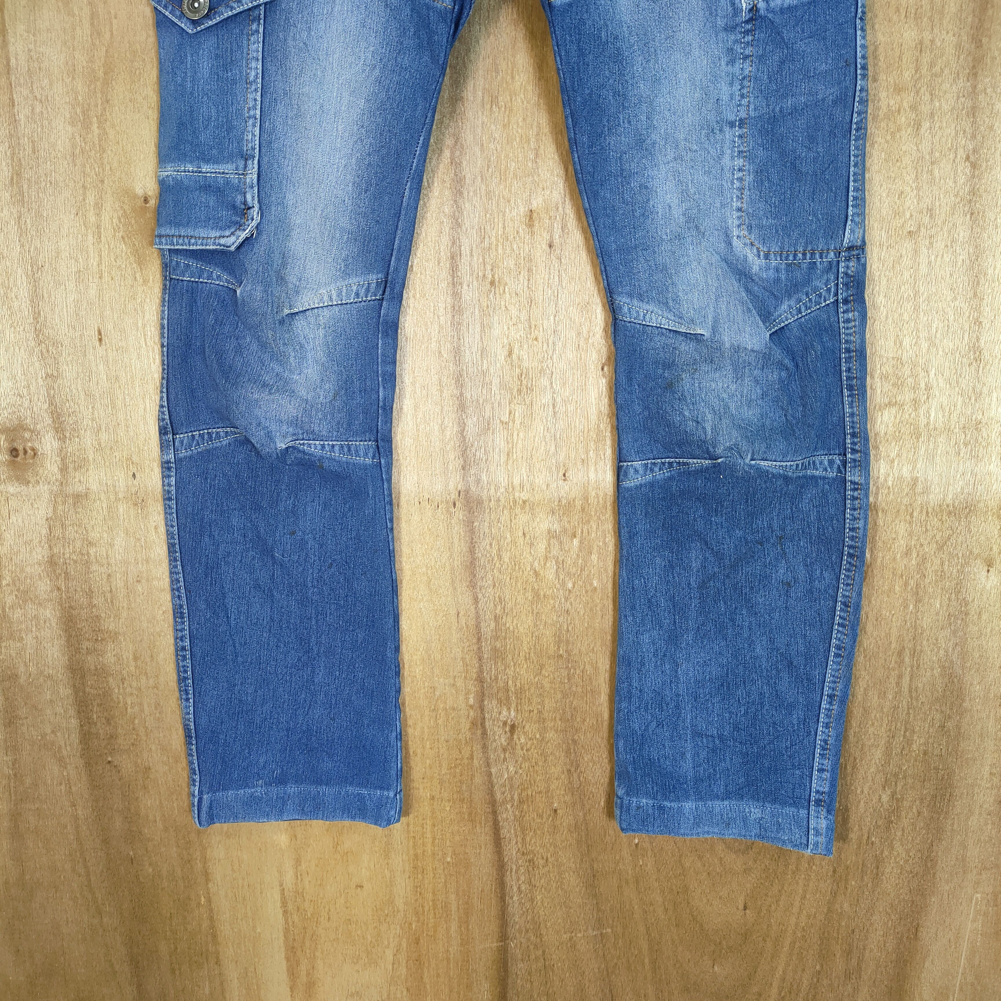Japanese Brand JAPANESE BRAND CURVE LEG FADED CARGO PANTS Size US 28 / EU 44 - 3 Thumbnail