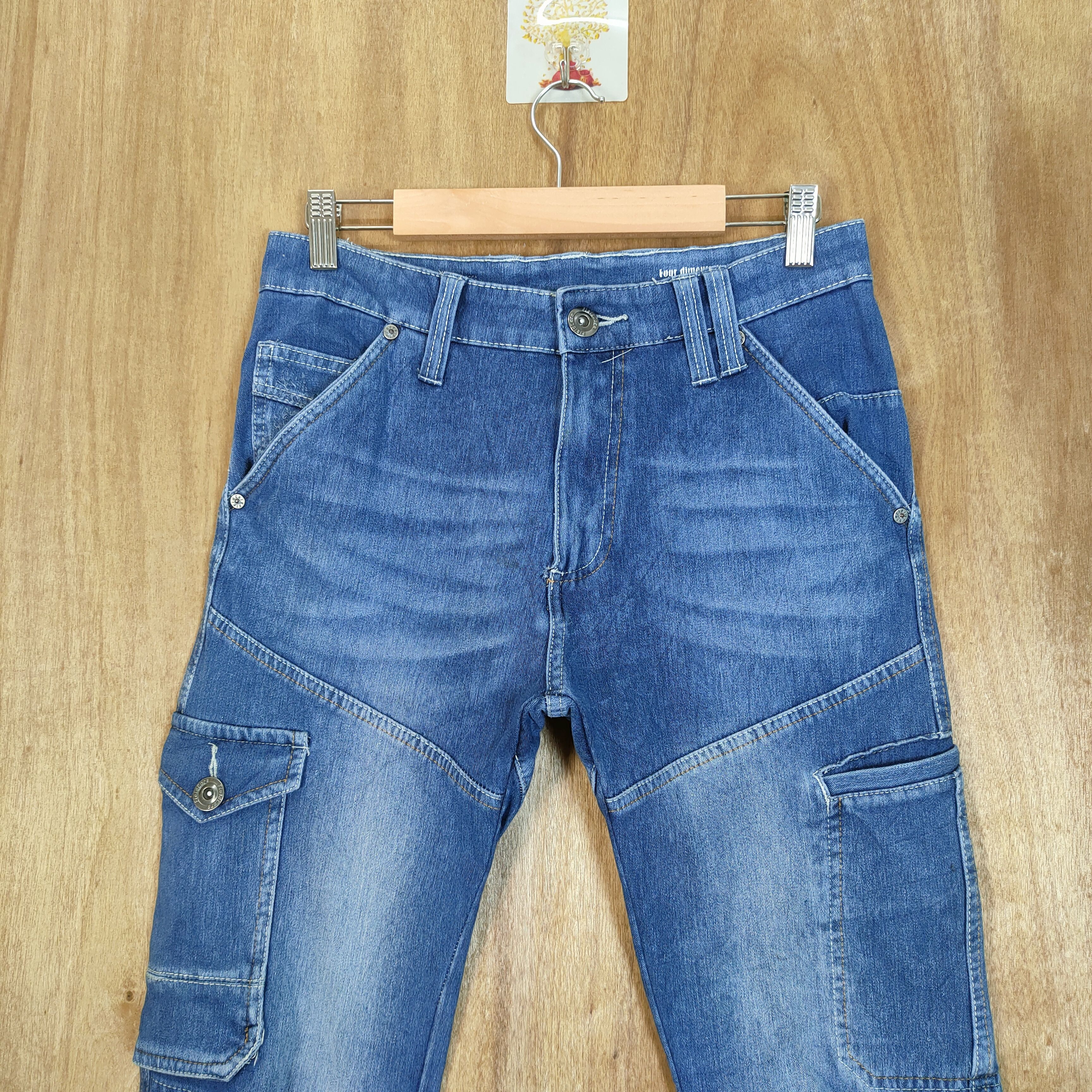 Japanese Brand JAPANESE BRAND CURVE LEG FADED CARGO PANTS Size US 28 / EU 44 - 2 Thumbnail