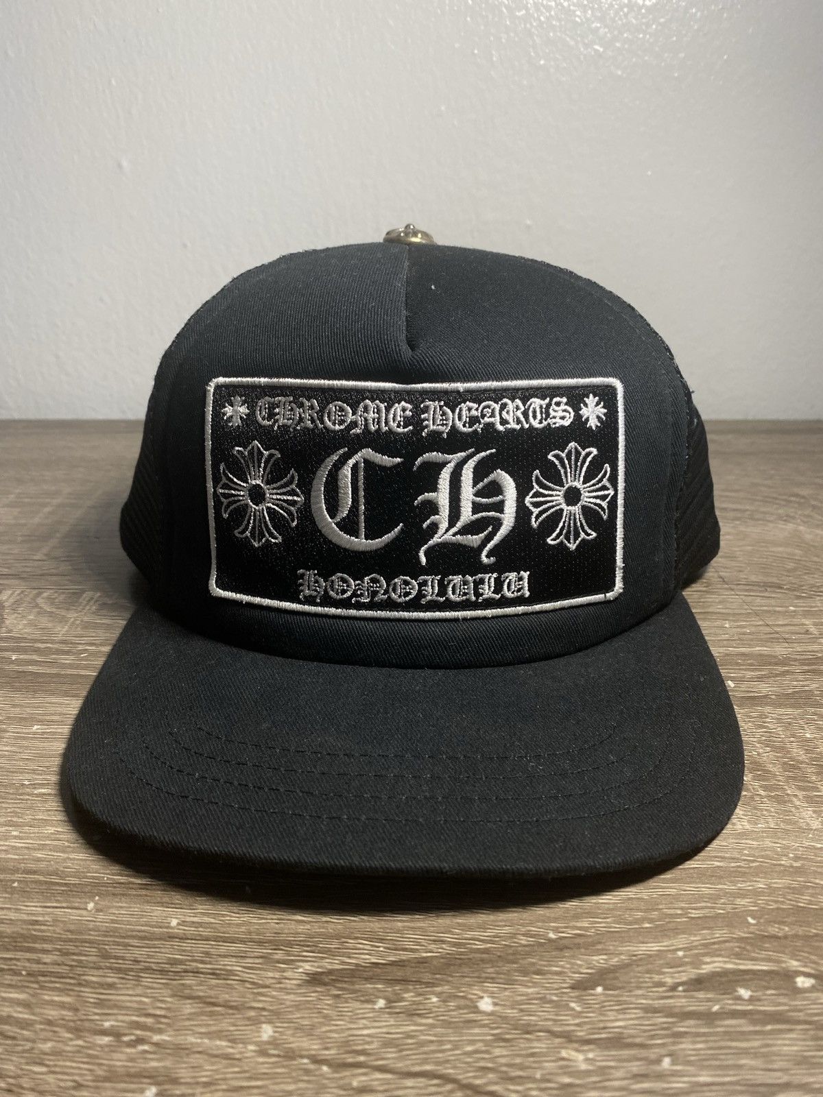 Chrome Hearts Chrome Hearts Honolulu Exclusive Ch Trucker Hat in Black ...