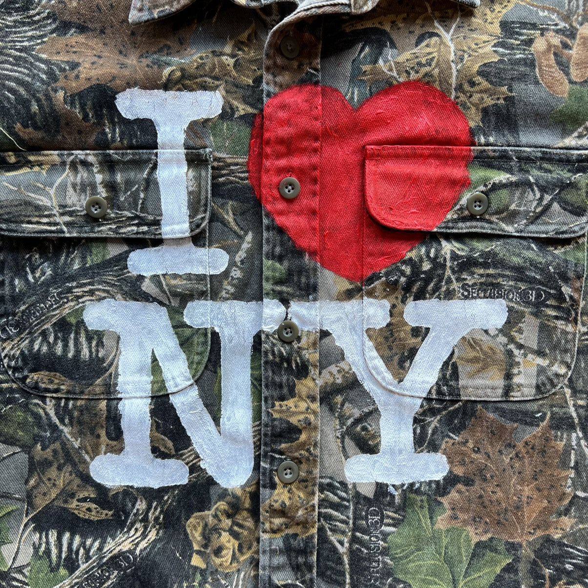 Vintage Vintage Realtree "I <3 NY" Work Jacket/Shirt Size US M / EU 48-50 / 2 - 2 Thumbnail