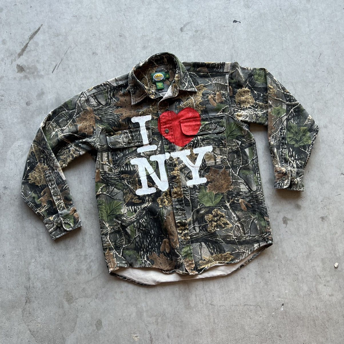 Vintage Vintage Realtree "I <3 NY" Work Jacket/Shirt Size US M / EU 48-50 / 2 - 1 Thumbnail