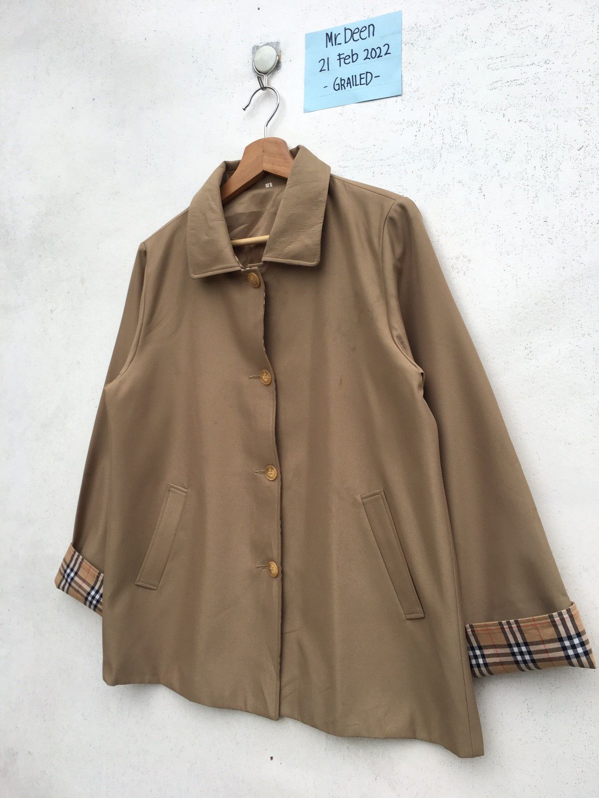 Japanese Brand Vintage inspire Burberry Jacket Checkered Size US L / EU 52-54 / 3 - 3 Thumbnail