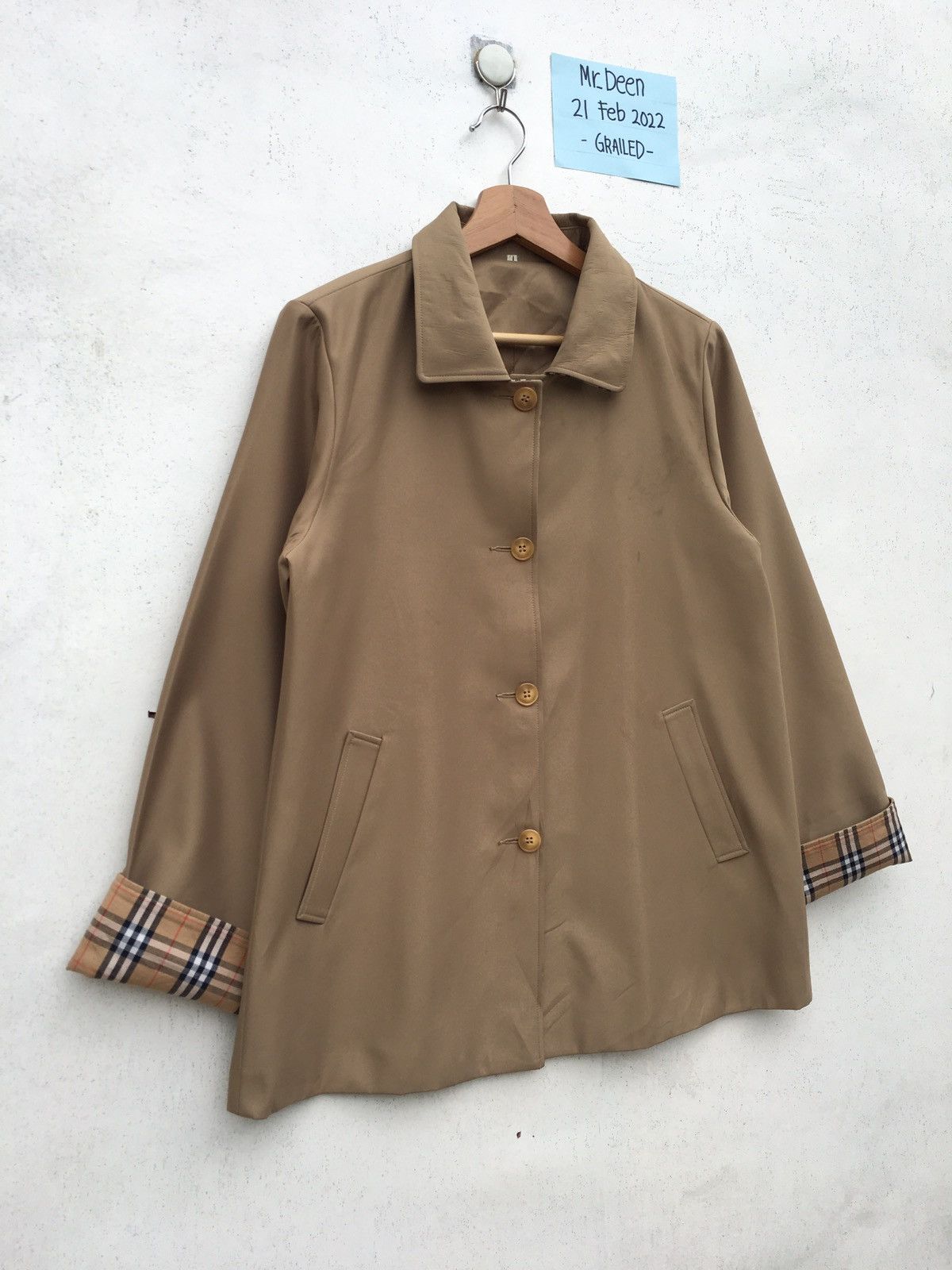 Japanese Brand Vintage inspire Burberry Jacket Checkered Size US L / EU 52-54 / 3 - 2 Thumbnail