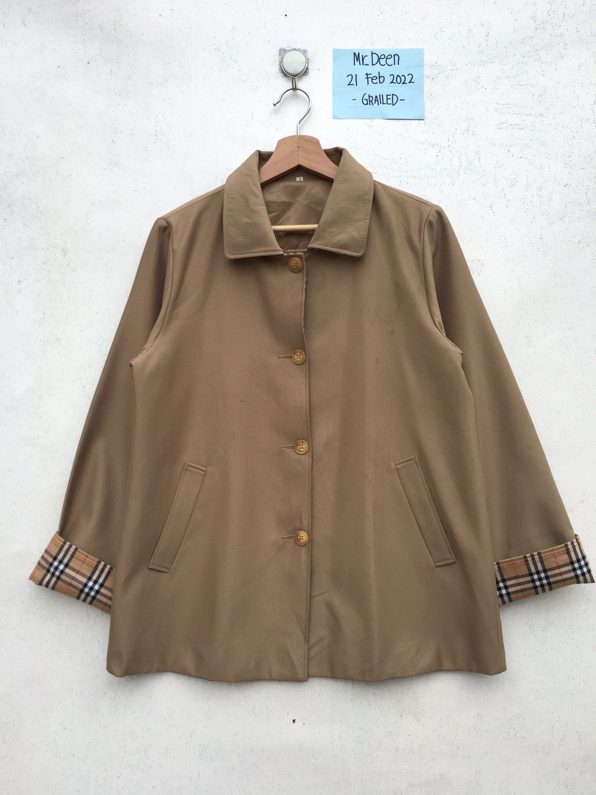 Japanese Brand Vintage inspire Burberry Jacket Checkered Size US L / EU 52-54 / 3 - 1 Thumbnail