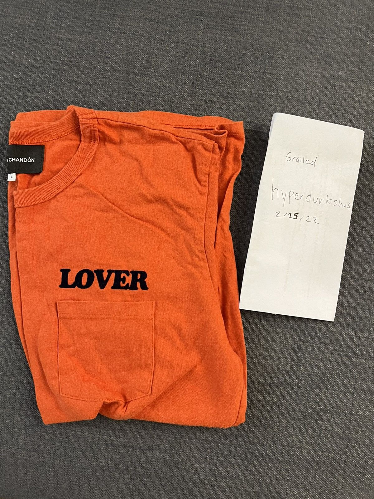 BIANCA CHANDON Bianca Chandon orange lovers t shirt size L Size US L / EU 52-54 / 3 - 3 Thumbnail