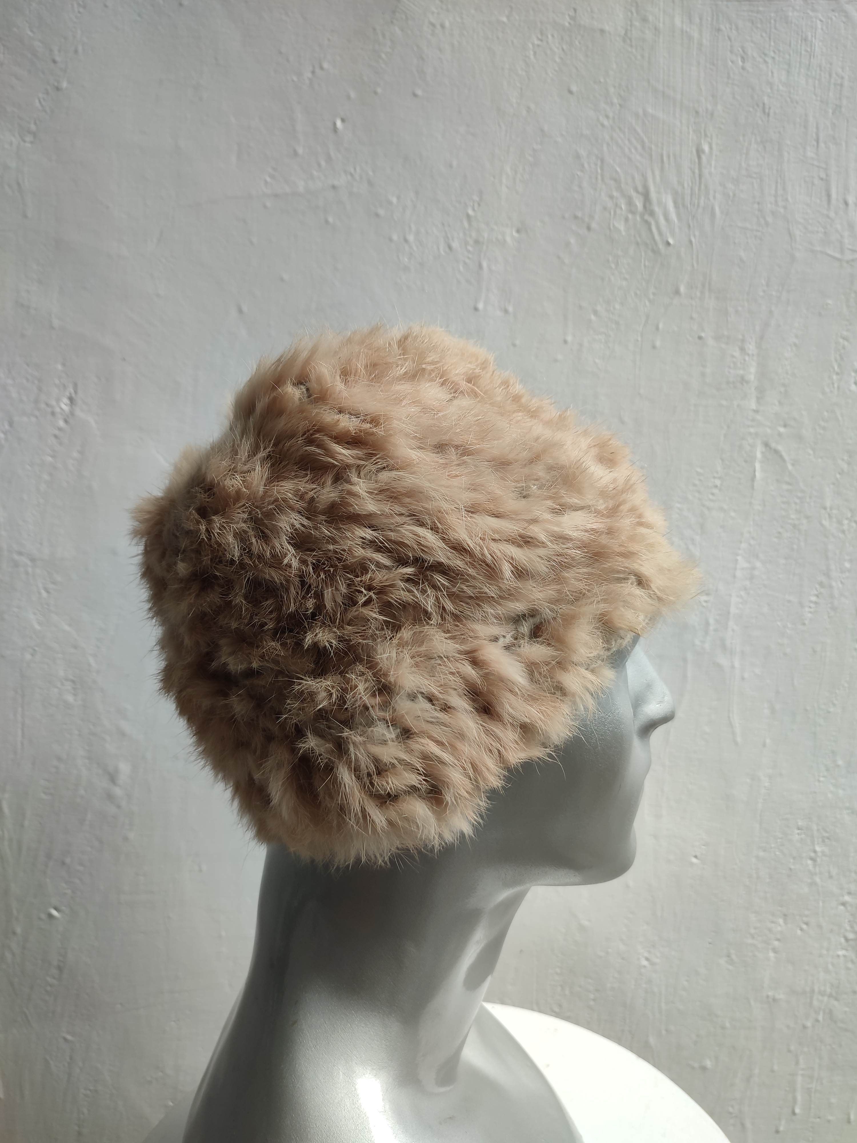 Japanese Brand Unknown Japanese Fur Beanie Hats Size ONE SIZE - 3 Thumbnail