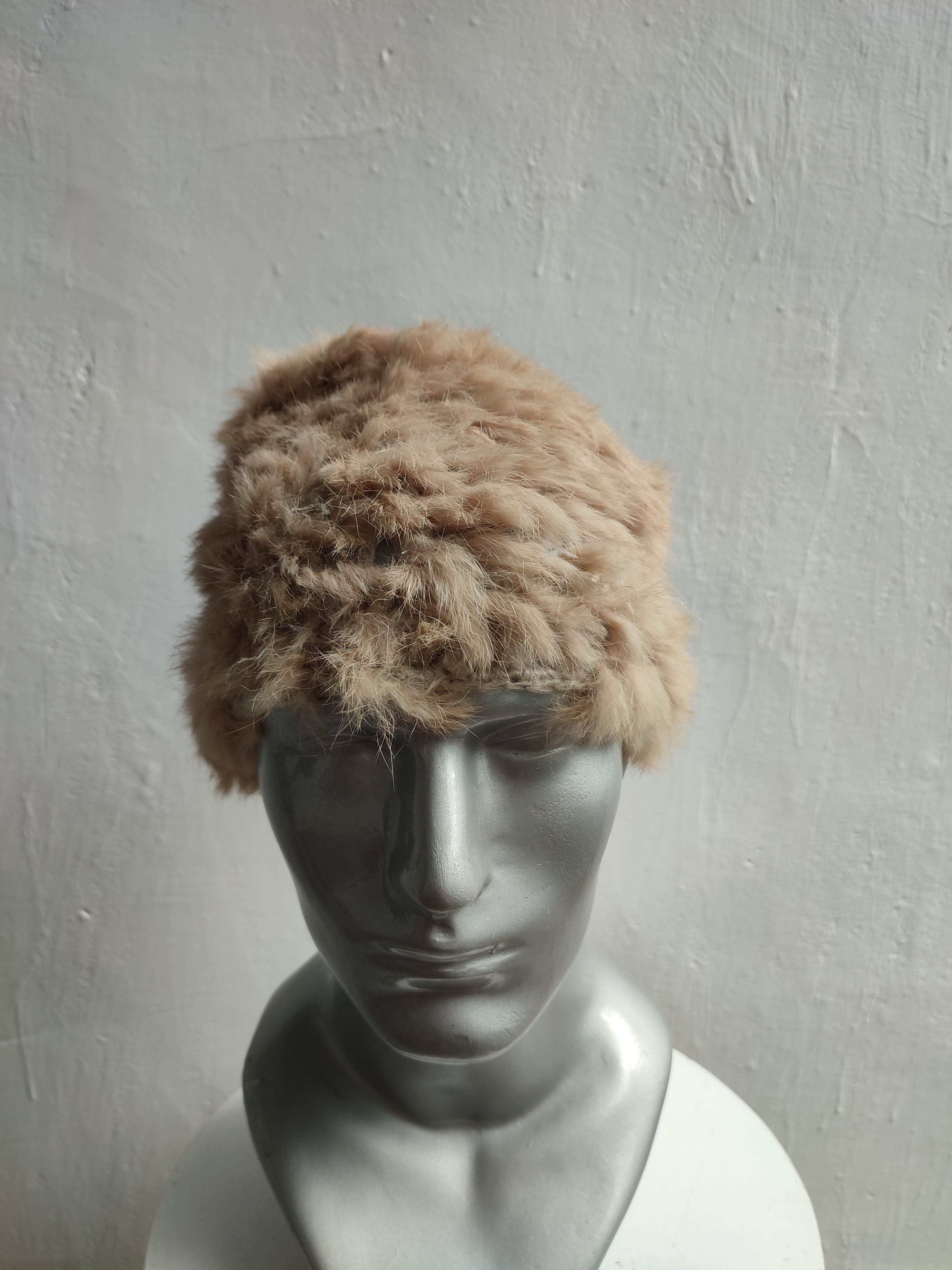 Japanese Brand Unknown Japanese Fur Beanie Hats Size ONE SIZE - 2 Thumbnail