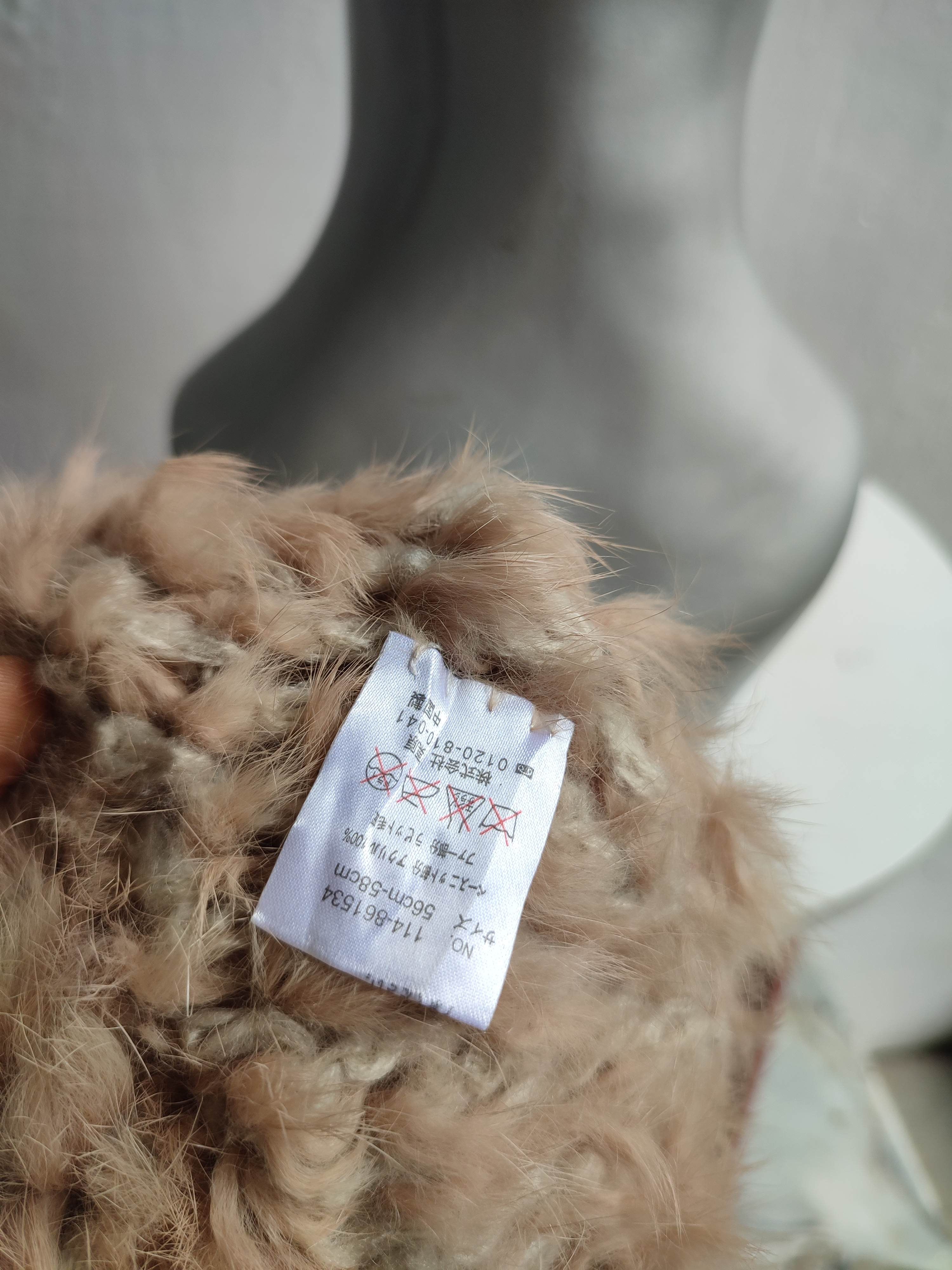 Japanese Brand Unknown Japanese Fur Beanie Hats Size ONE SIZE - 5 Thumbnail