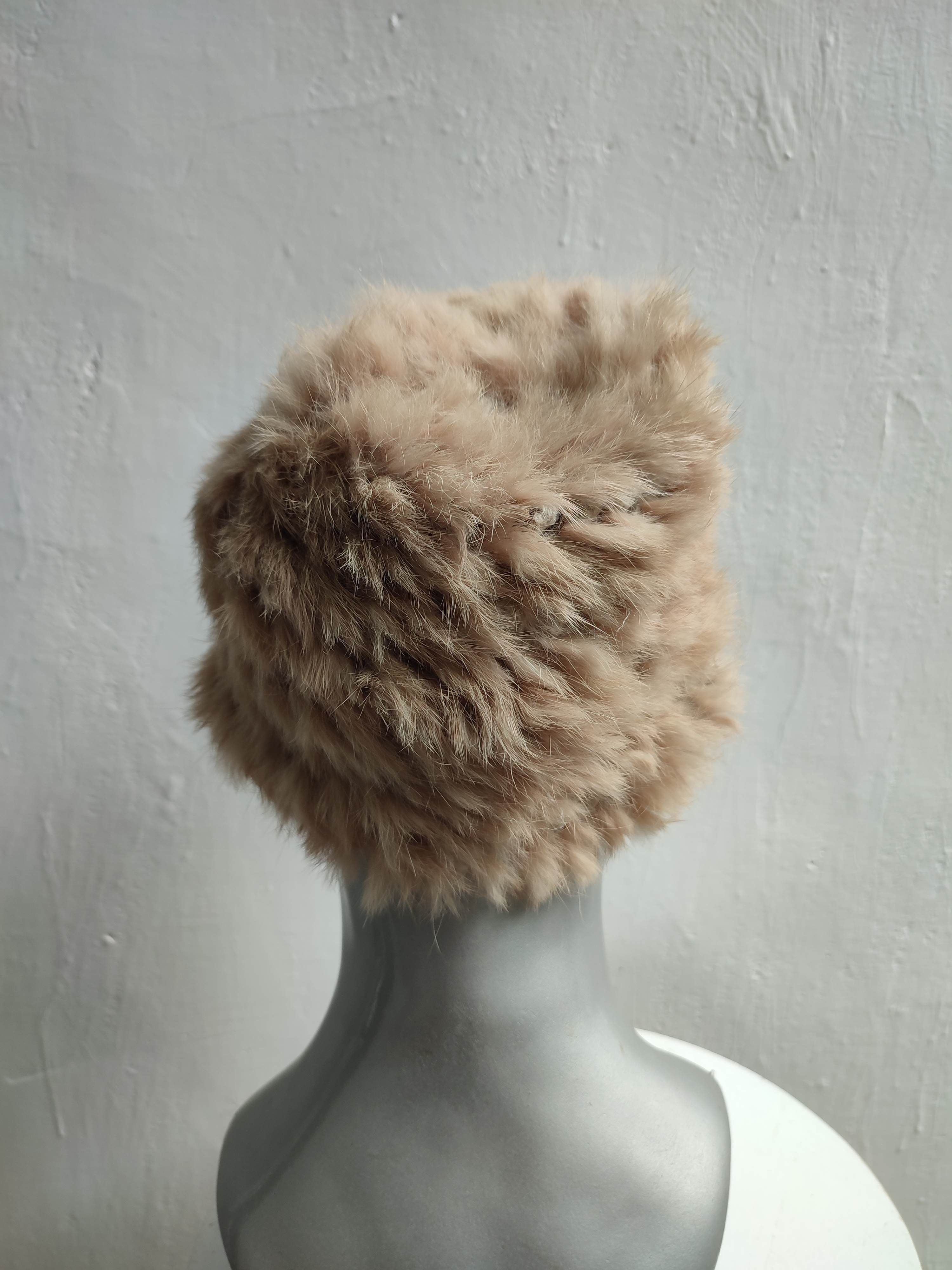 Japanese Brand Unknown Japanese Fur Beanie Hats Size ONE SIZE - 4 Thumbnail