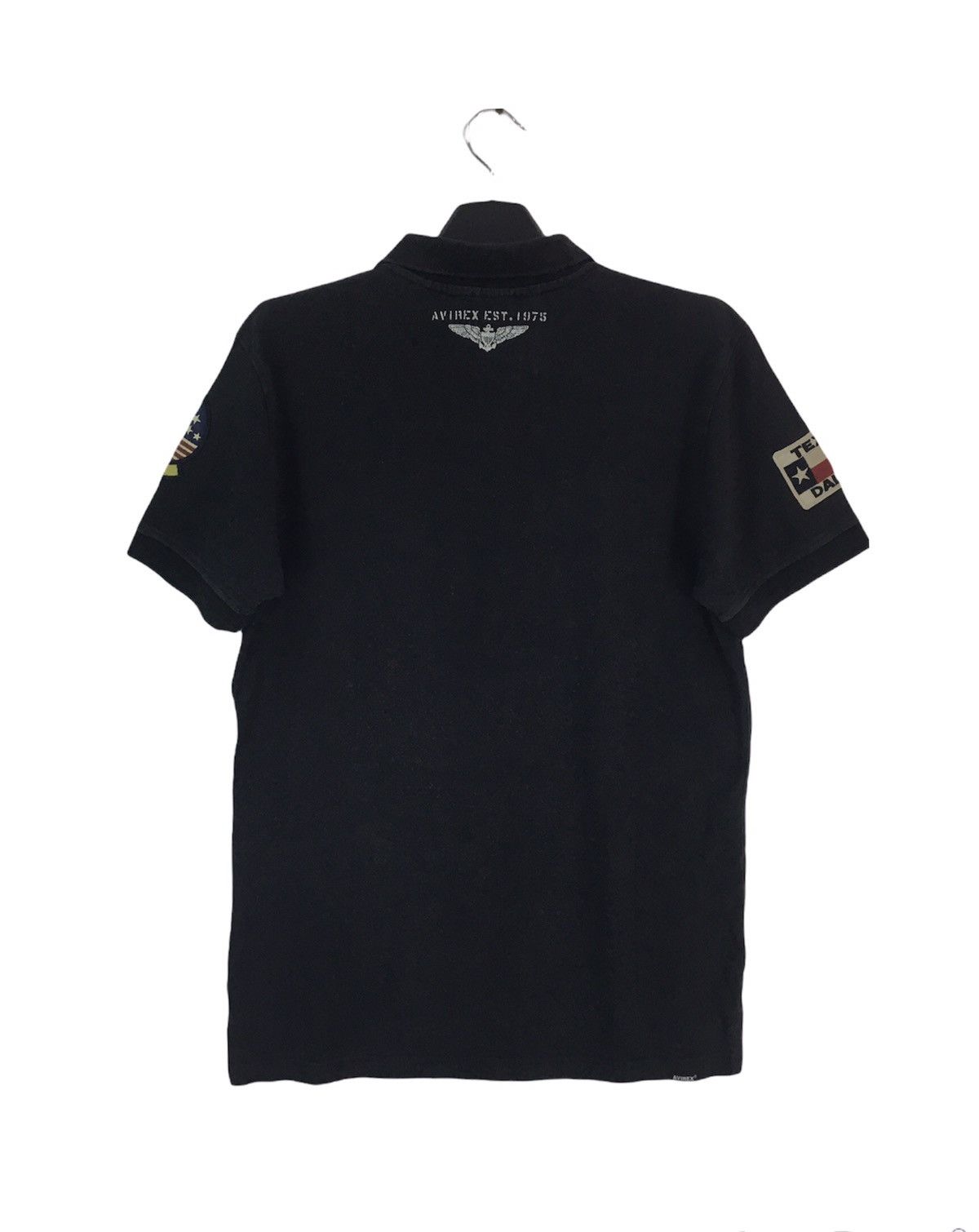 RARE AVIREX FULL PATCHES POLOS SHIRT LARGE SIZE