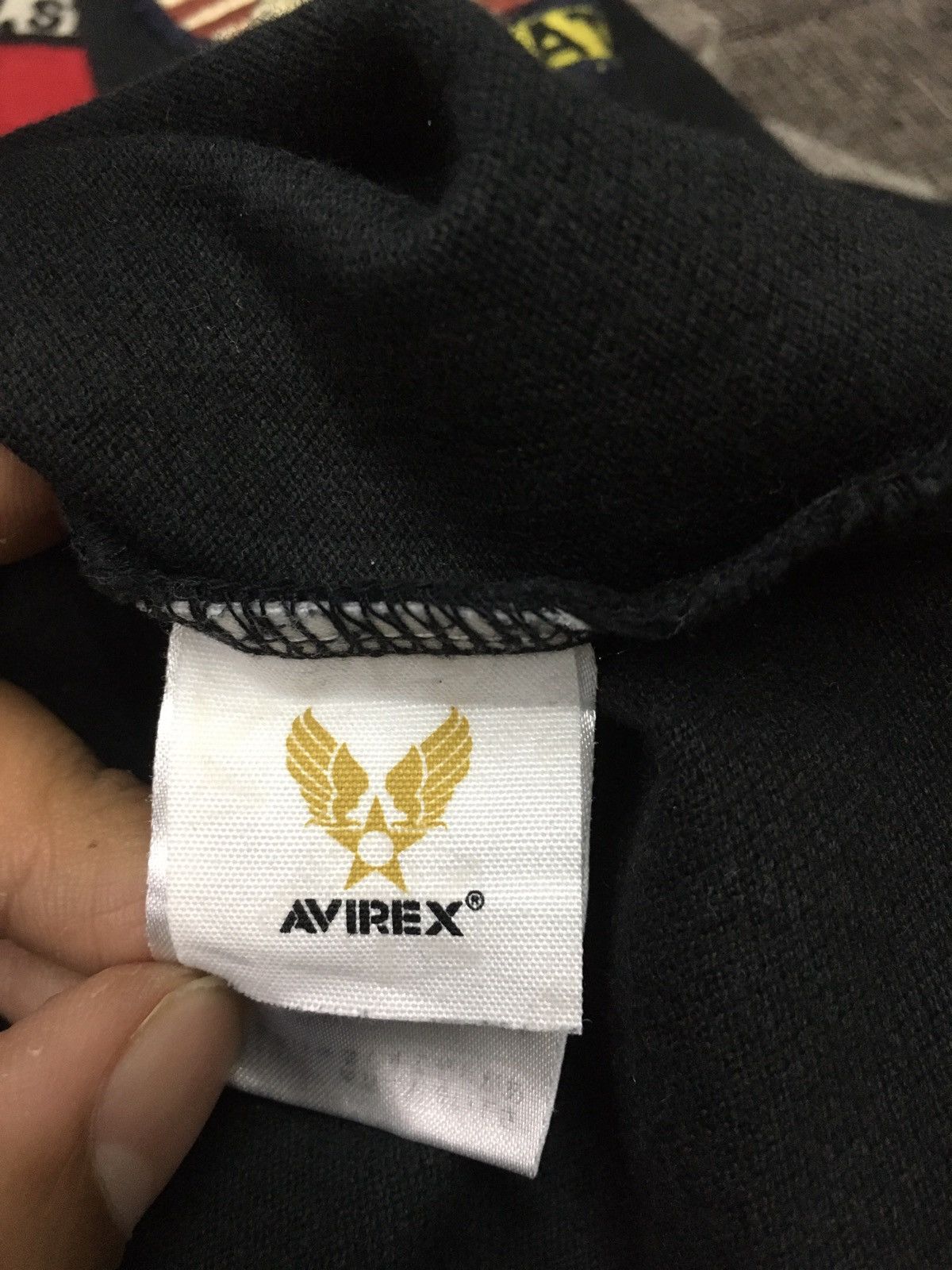 RARE AVIREX FULL PATCHES POLOS SHIRT LARGE SIZE